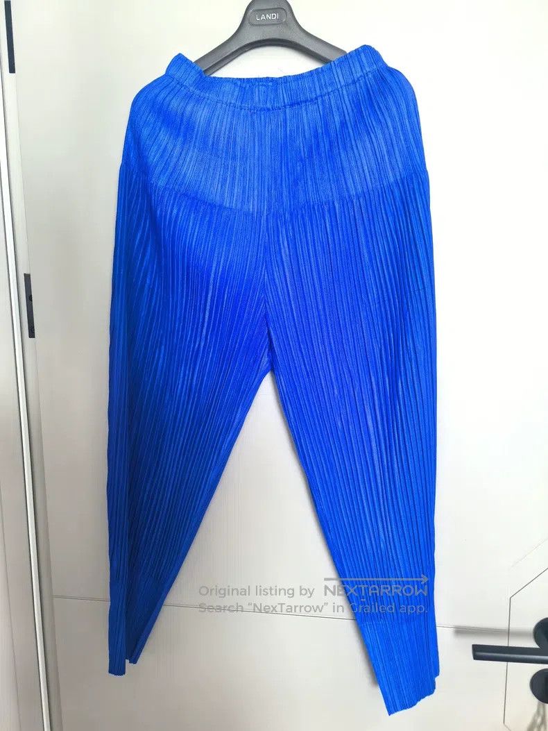 Issey Miyake Issey Miyake size:3 Blue Puff Pants Size 31" - 1 Thumbnail