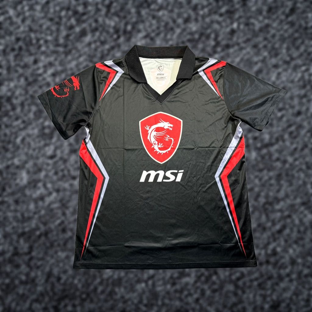 Vintage Giftware MSI True Gaming Polo Shirt Mens 3XL Black Taiwan Giftware Men Polo Shirt 3XL Black Taiwan Size US XXL / EU 58 / 5 - 1 Thumbnail