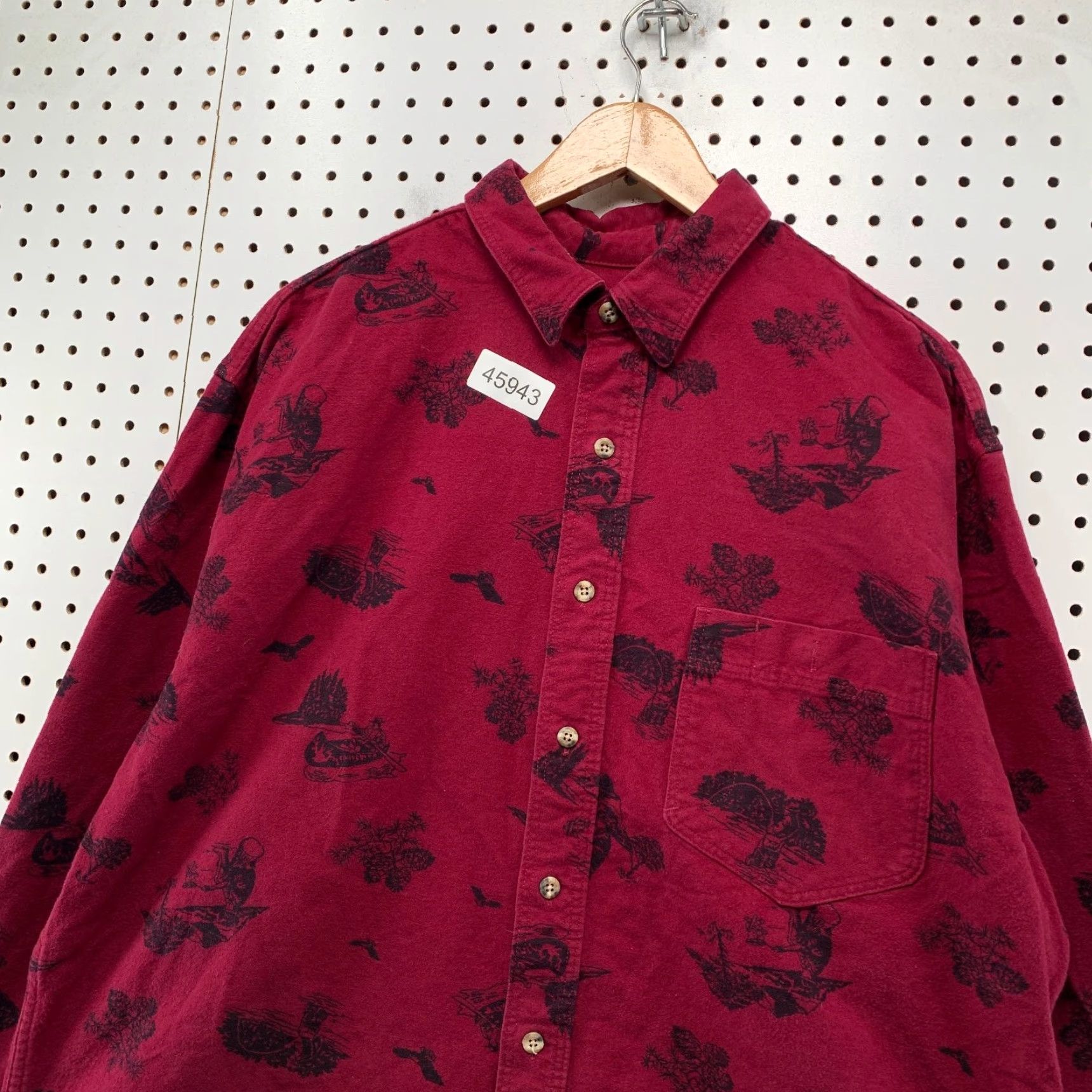 Eddie Bauer VINTAGE Eddie Bauer Button Shirt Mens XL 80s Red Fishing Hunting 90s Made USA Size US XL / EU 56 / 4 - 4 Thumbnail