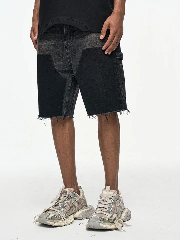 Japanese Brand × Jean × Vintage Ragged Edge Lodging Denim Shorts Size US 30 / EU 46 - 2 Thumbnail