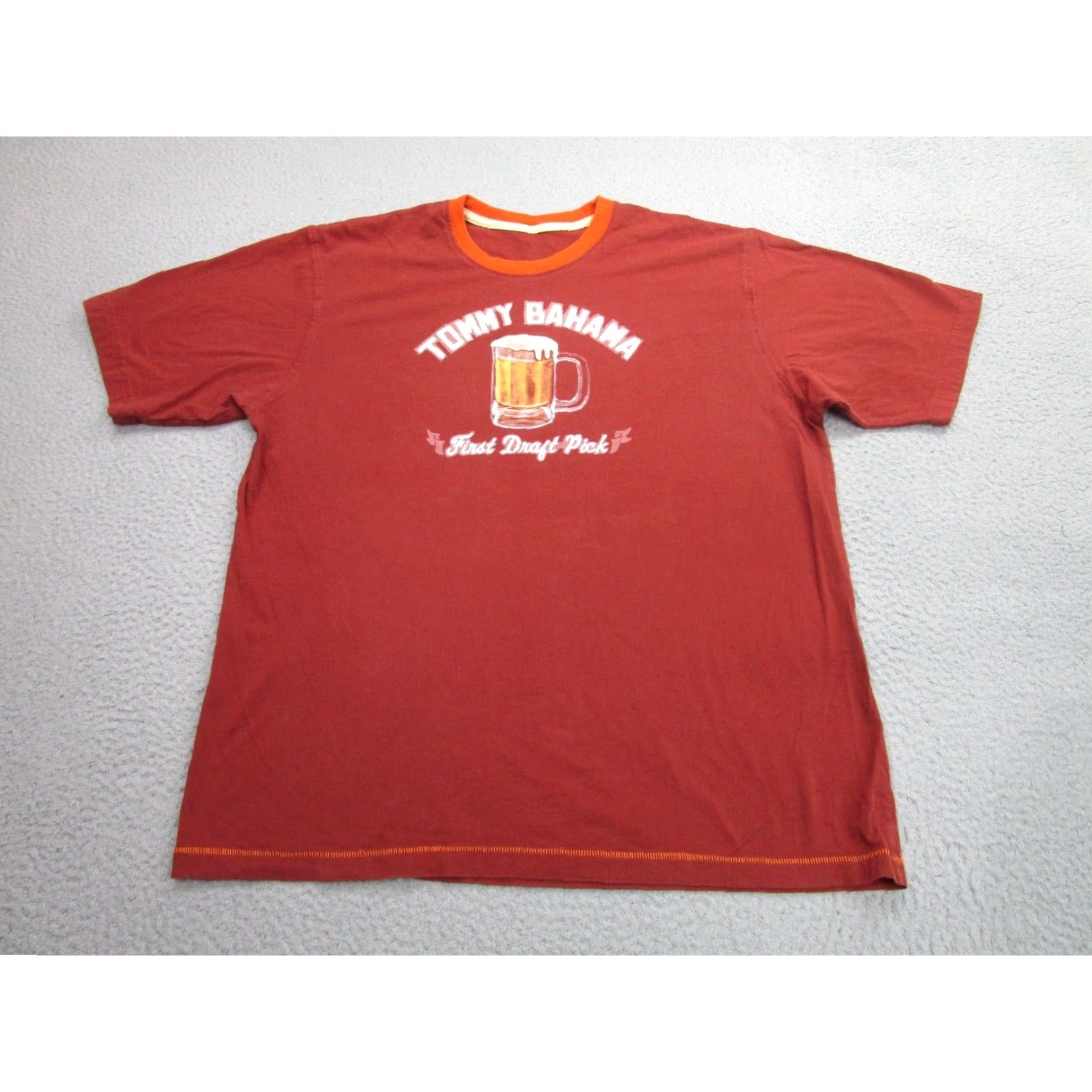 Tommy Bahama Tommy Bahama Graphic Print T-Shirt Mens XL Brown Beer Sports Dad Size US XL / EU 56 / 4 - 2 Thumbnail