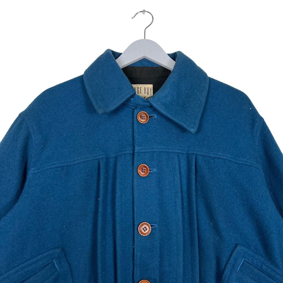 Issey Miyake WOOL PAGE BOY PLEATED BOMBER JACKET MADE IN JAPAN Size US M / EU 48-50 / 2 - 3 Thumbnail