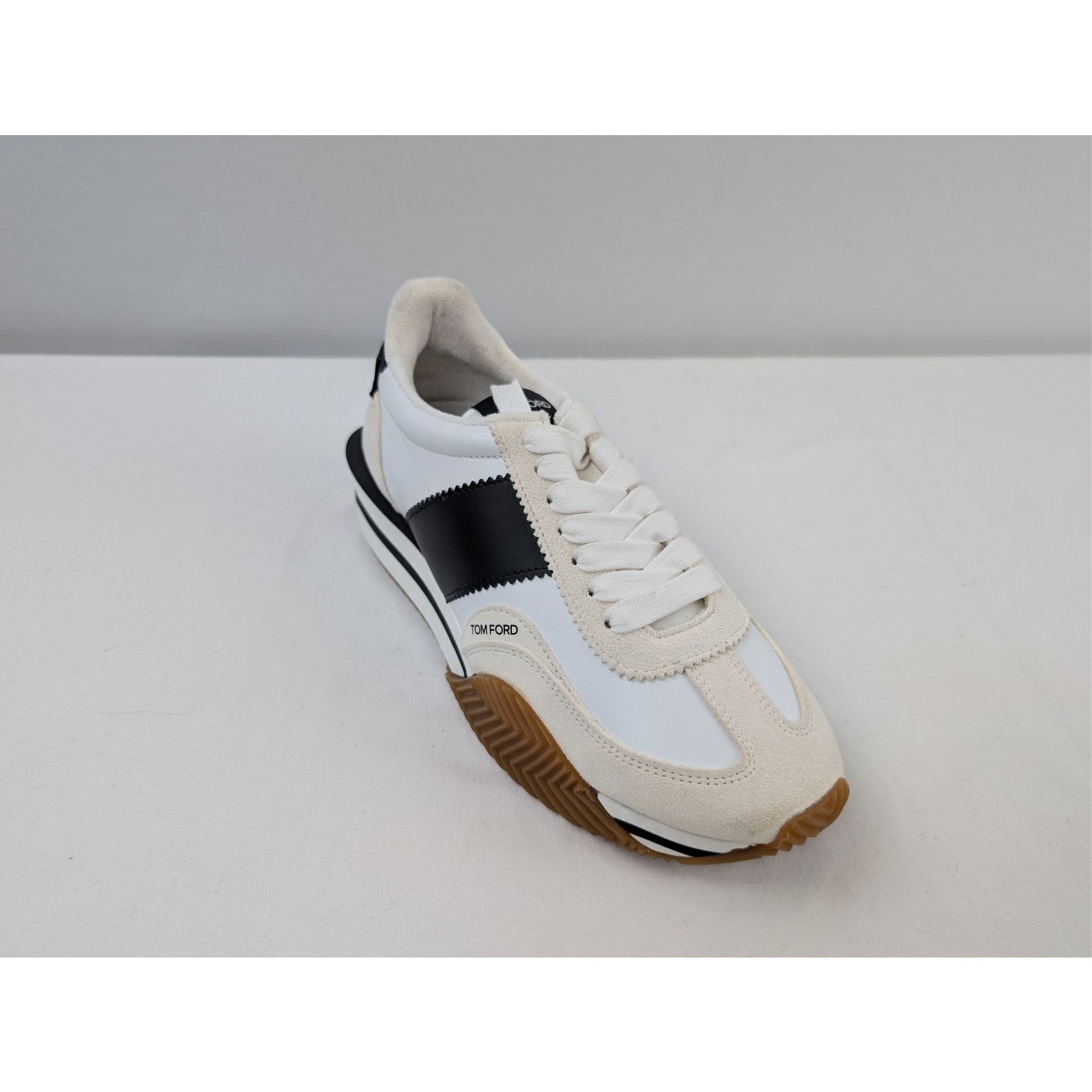 Tom Ford o1rshd1 Chunky Low top Sneaker in white/black/Brown Size US 10 / EU 43 - 3 Thumbnail