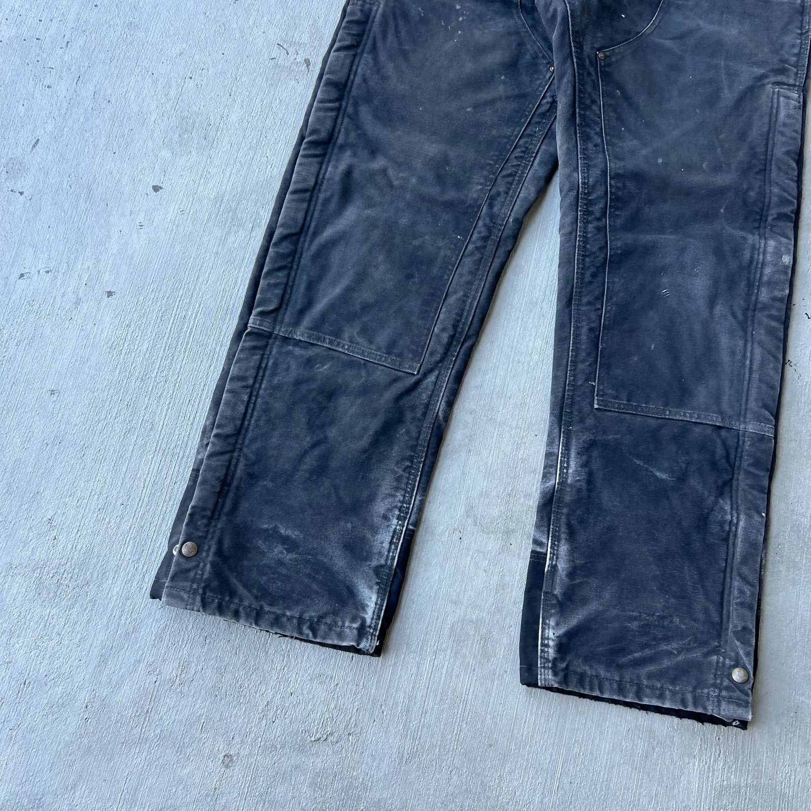 Carhartt × Vintage Carhartt black insulated double knee work carpenter pants Size US 34 / EU 50 - 9 Thumbnail