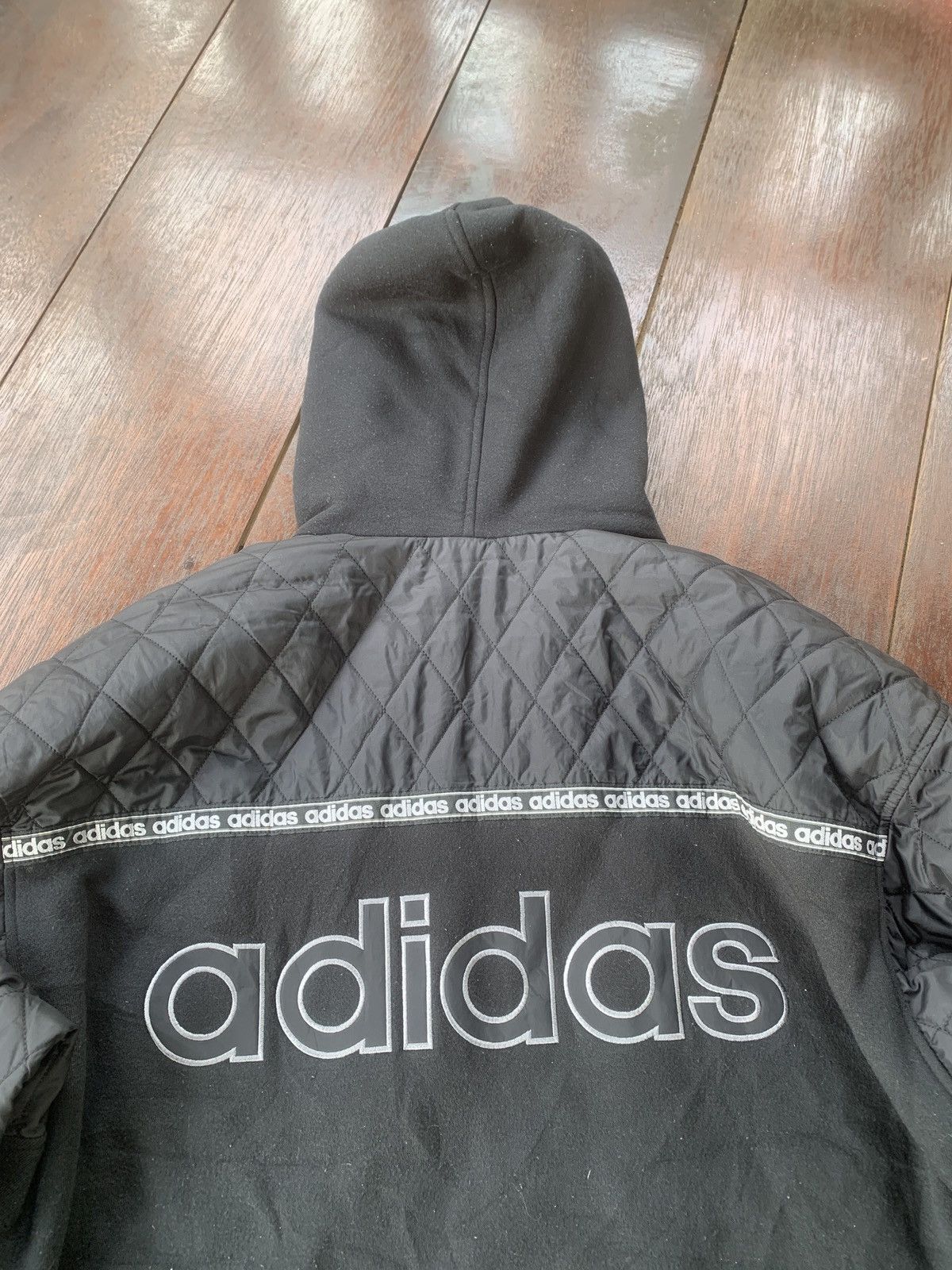 Adidas × Descente × Vintage Baggy Vintage Adidas Descente Japan big logo hoodie jacket Size US L / EU 52-54 / 3 - 5 Thumbnail