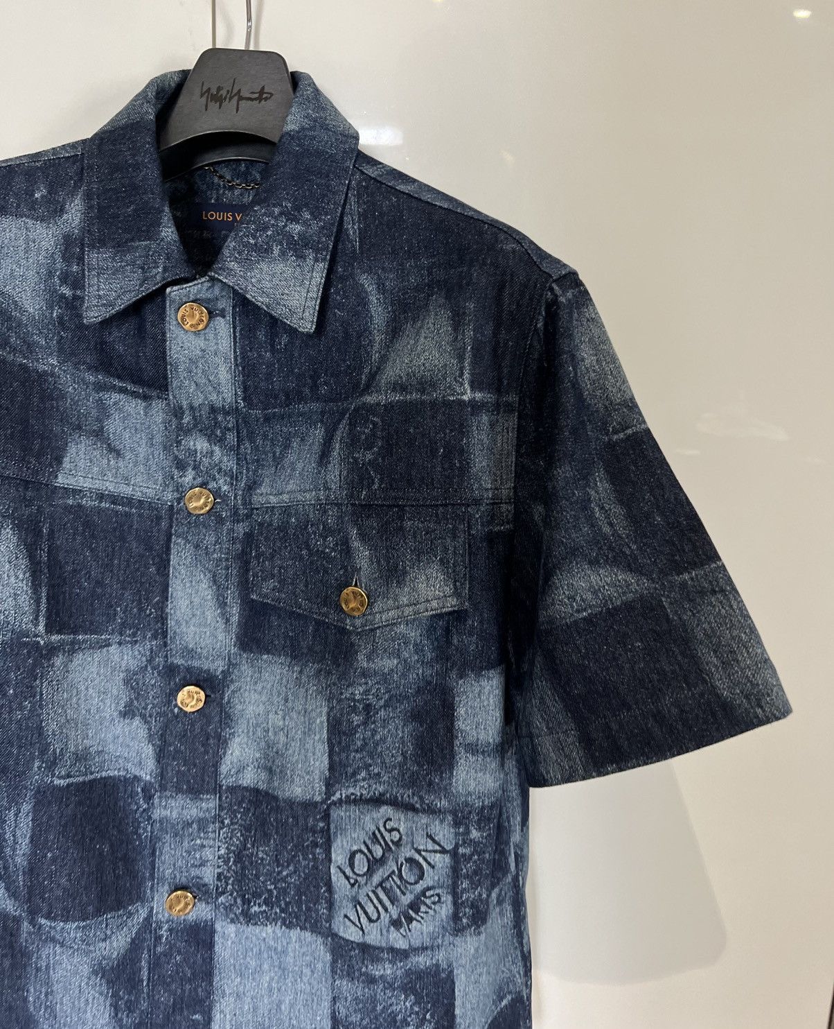 Louis Vuitton (Set price) Logo Checkered Damier Denim Shirts + Pant Size US S / EU 44-46 / 1 - 3 Thumbnail