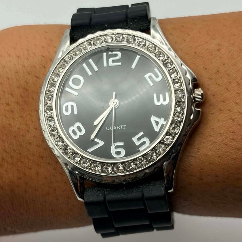 Other Black Crystal Men's Watch Size ONE SIZE - 1 Thumbnail