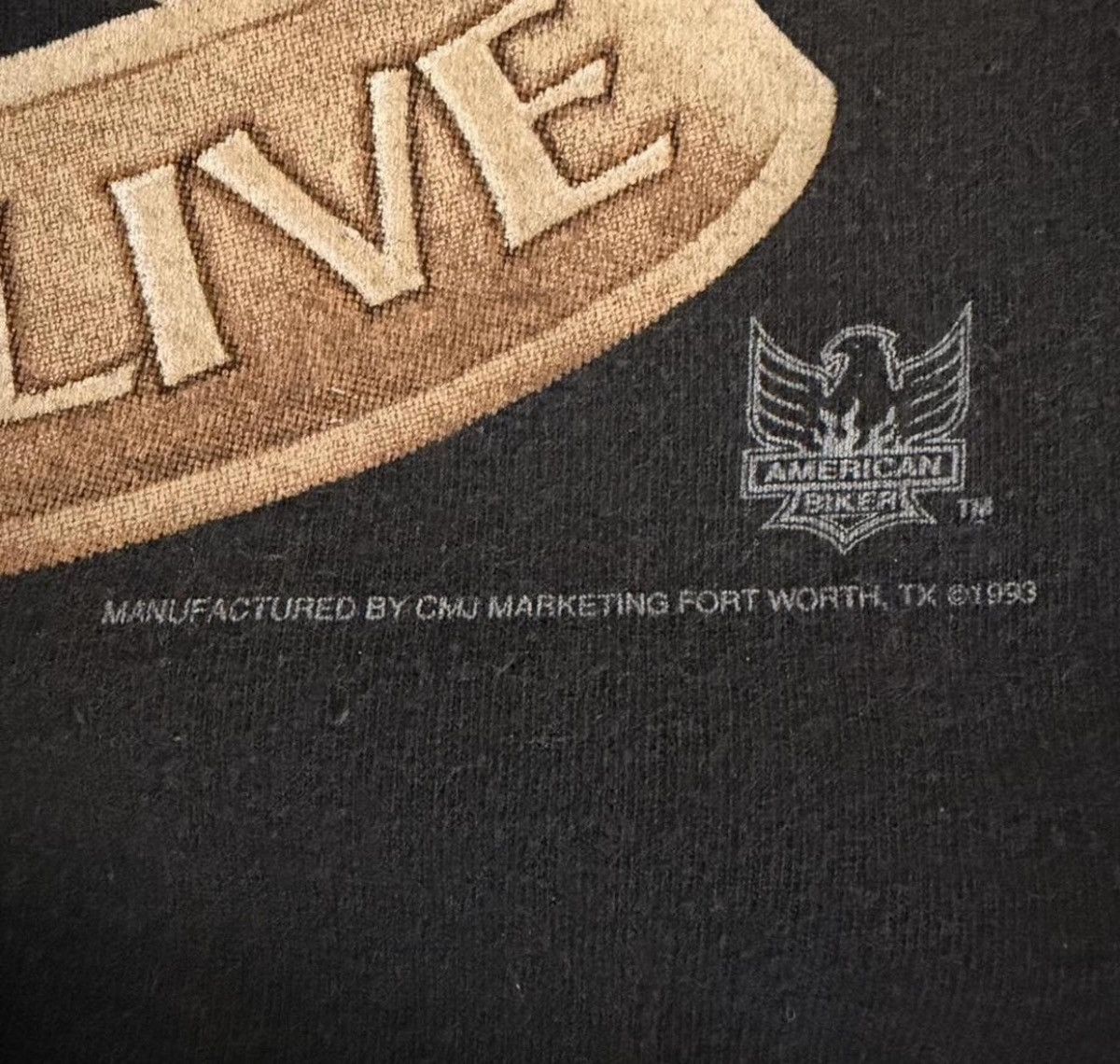 Harley Davidson 1993 Harley-Davidson Live to Ride Ride to Live Eagle Size US XL / EU 56 / 4 - 3 Thumbnail
