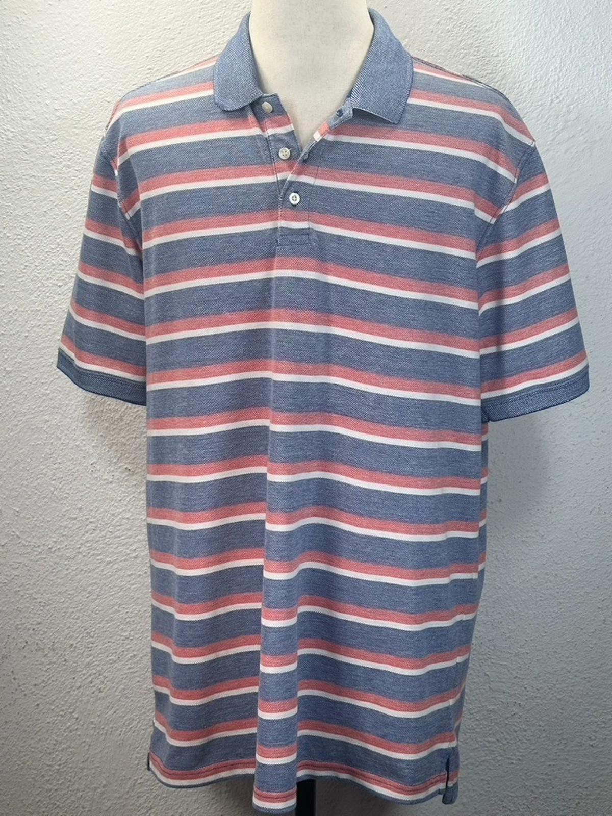 Vintage Foundry Foundry Supply Co Men's XLT Blue/Red Short Sleeve Polo Shirt Size US XL / EU 56 / 4 - 1 Thumbnail
