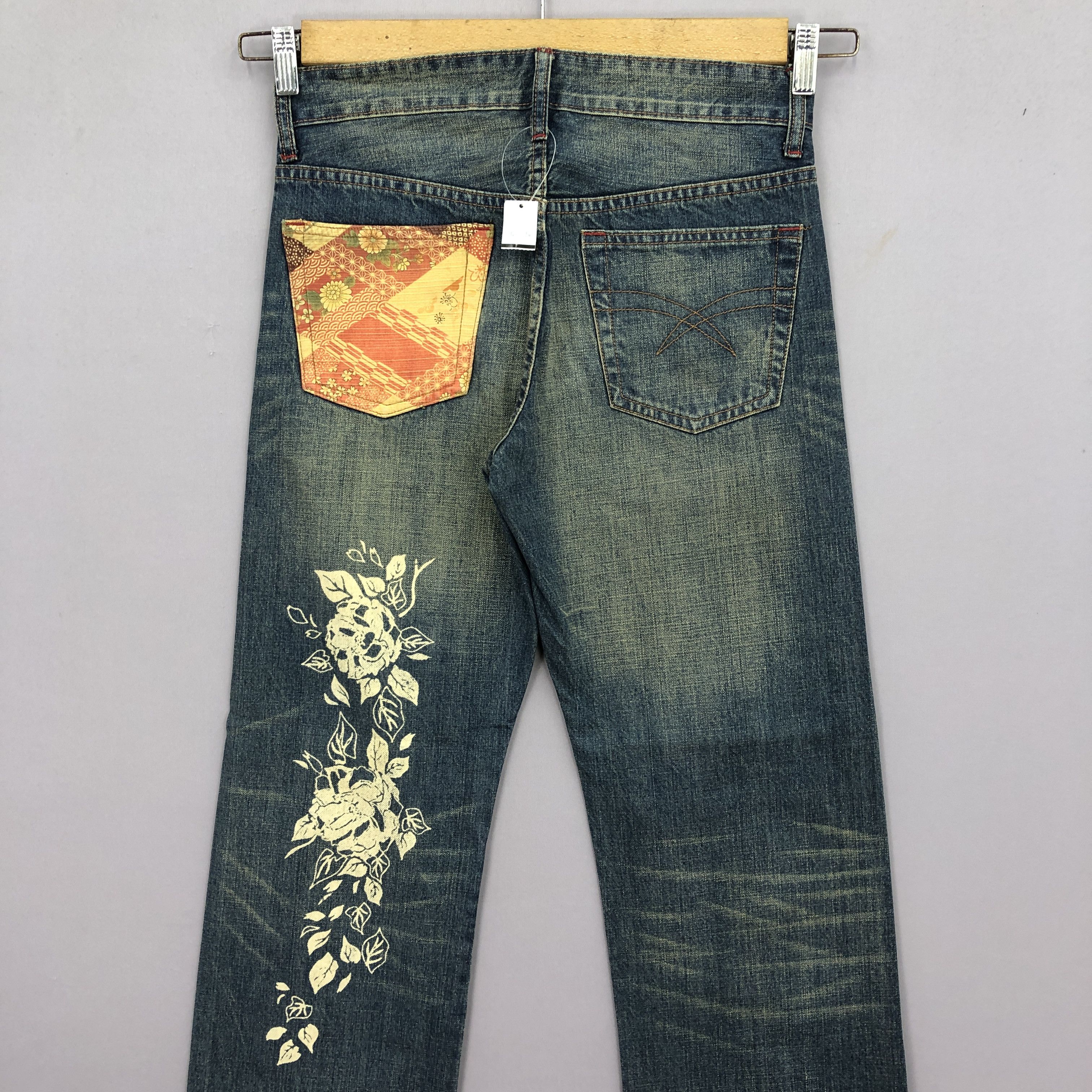 Japanese Brand × Vintage Vintage Japanese Sukajan Motif Jeans Harajuku Denim BS40094 Size US 30 / EU 46 - 3 Thumbnail