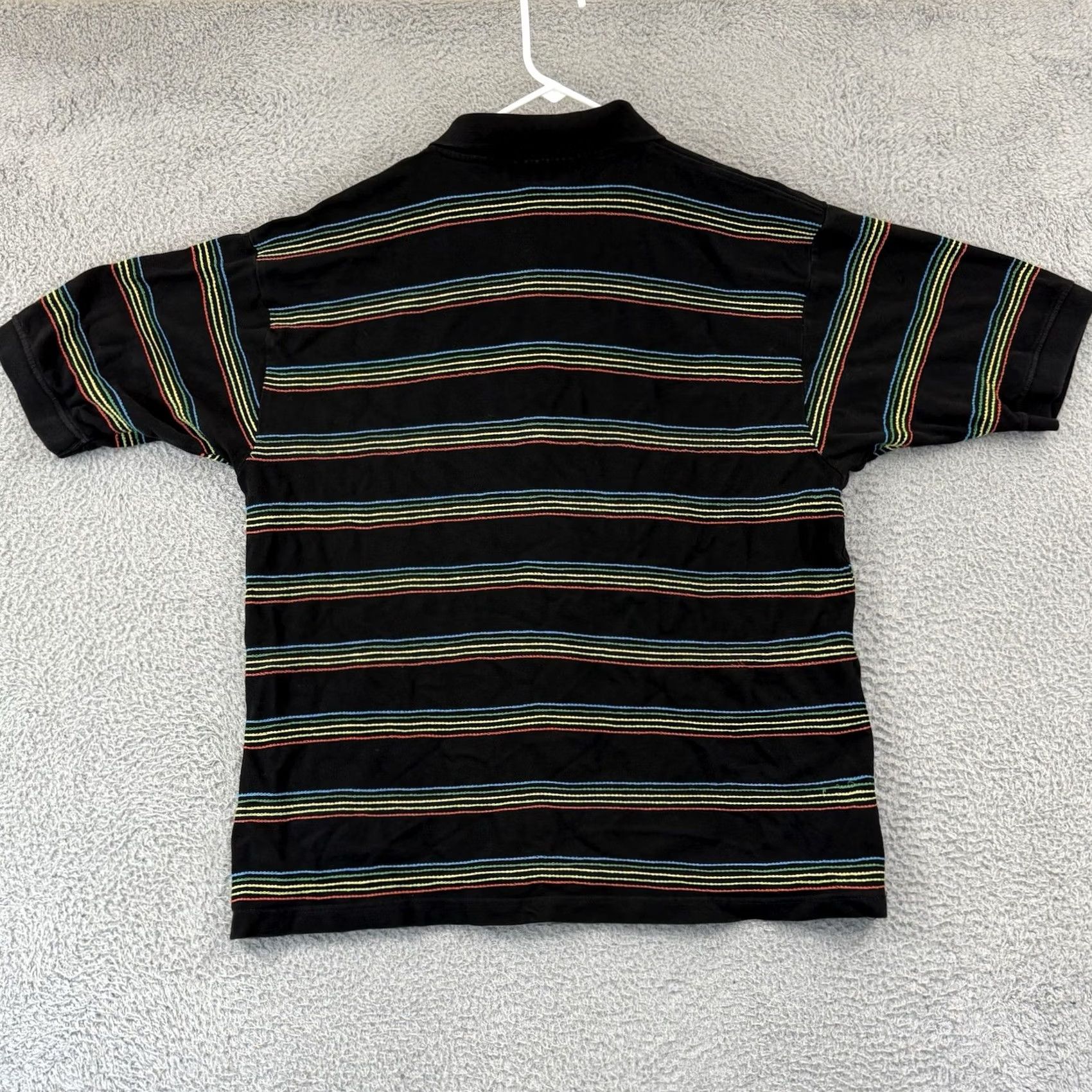 Coogi VINTAGE COOGI Shirt Men 2XL Black Polo Striped Textured Y2K Short Sleeve Hip Hop Shirt Mens 90s Grunge Retro City Short Sleeve Polo Polo Size US XXL / EU 58 / 5 - 7 Thumbnail