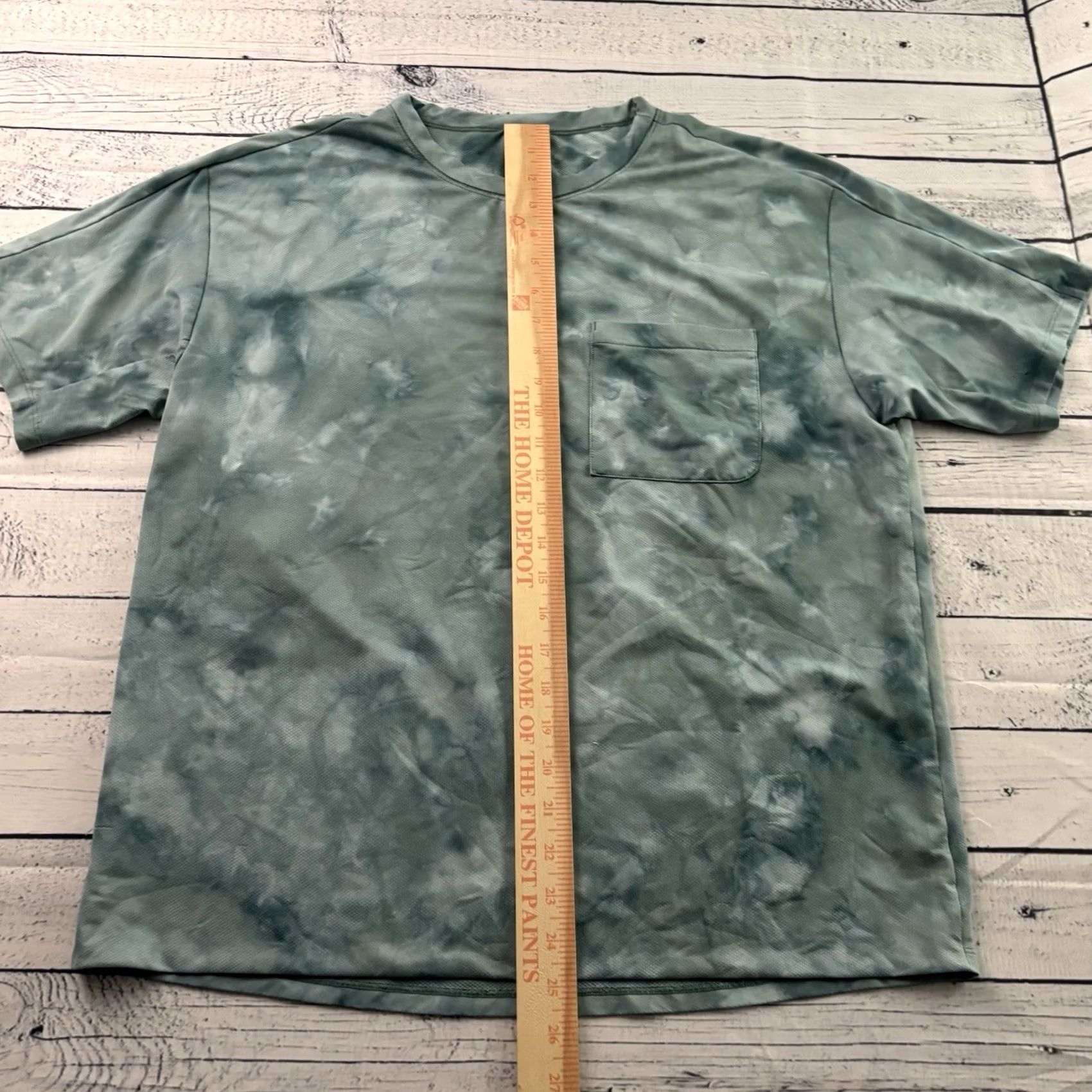 Lululemon Lululemon Short Sleeve T-Shirt Athletic Pocket Shirt Men L Gray Tie Dye Blue Gray Size US L / EU 52-54 / 3 - 4 Thumbnail
