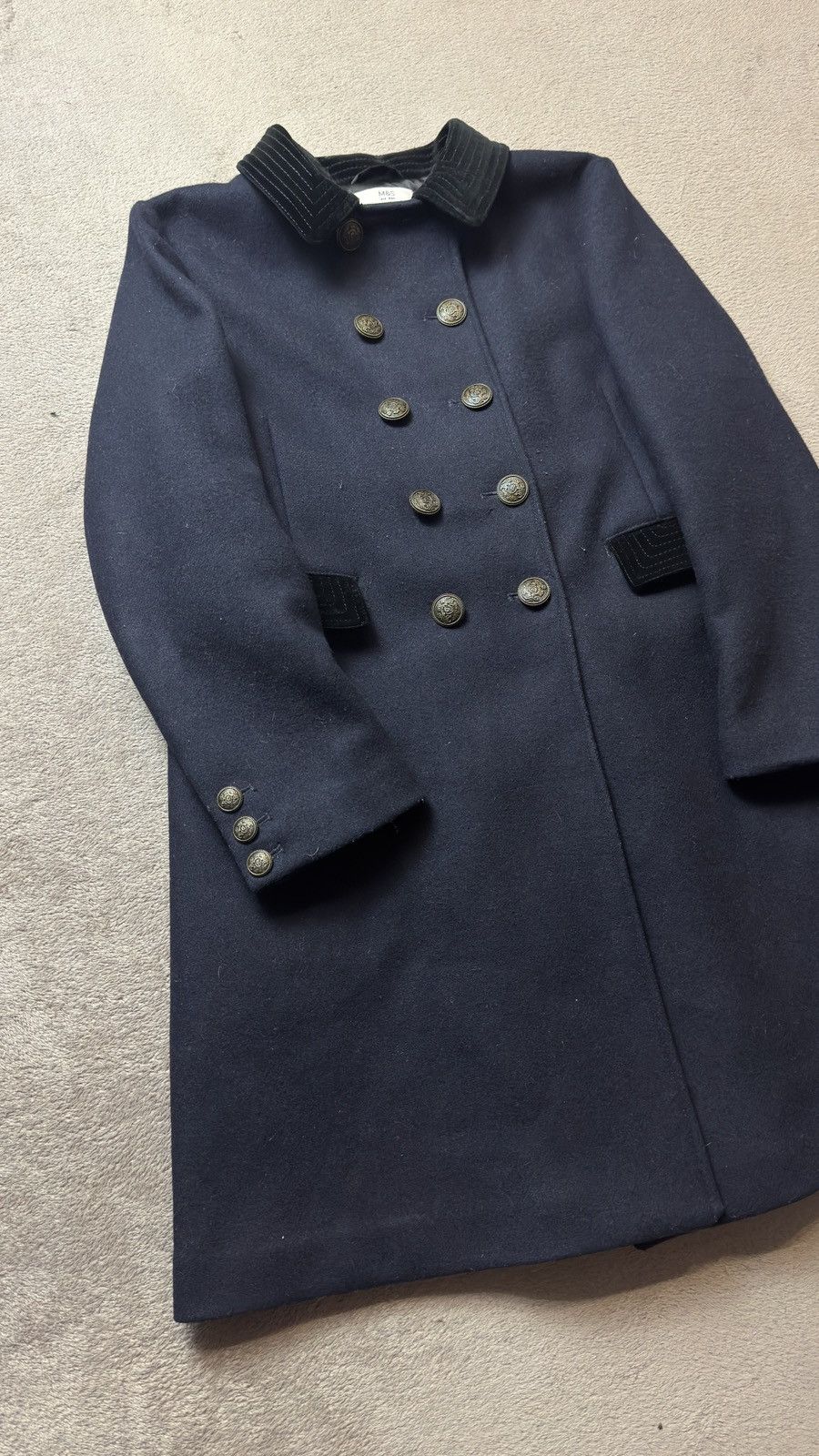Alexa Chung 00s Napoleon Japan Balmain PPFM Style Alexa Chung Wool Coat Size M / US 6-8 / IT 42-44 - 3 Thumbnail
