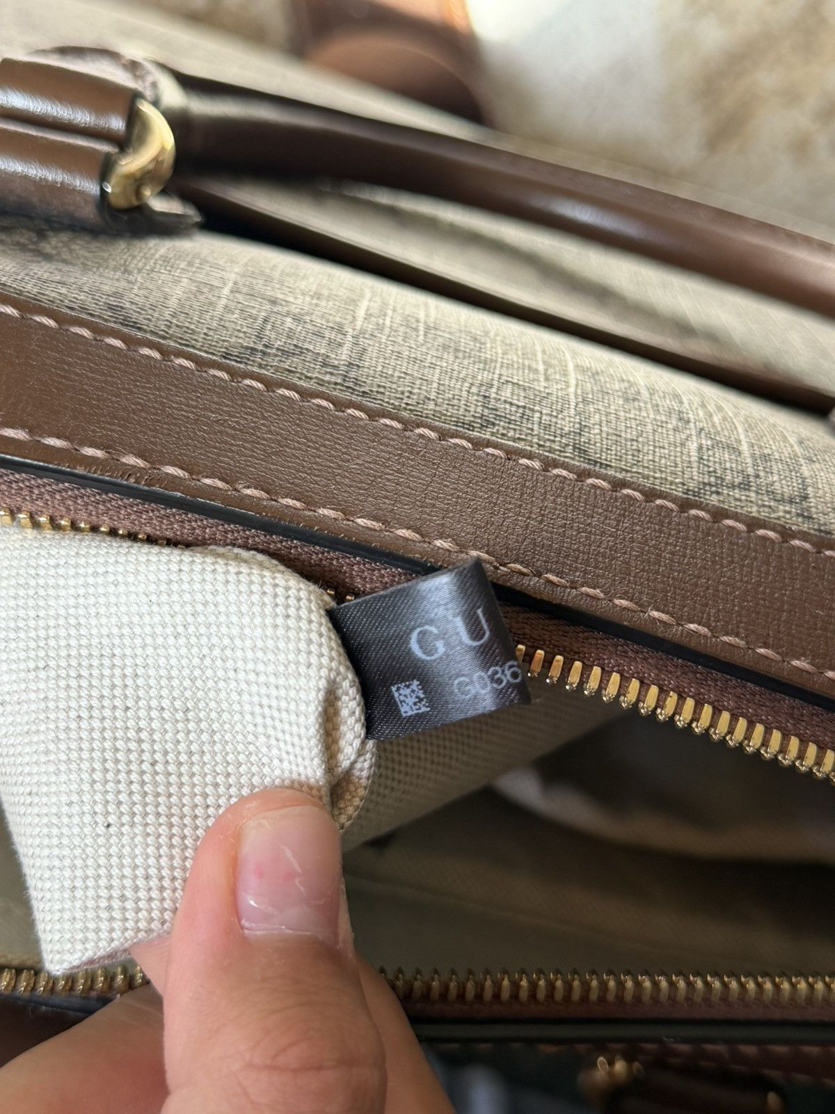 Gucci Gucci Brown GG Supreme briefcase Size ONE SIZE - 17 Thumbnail