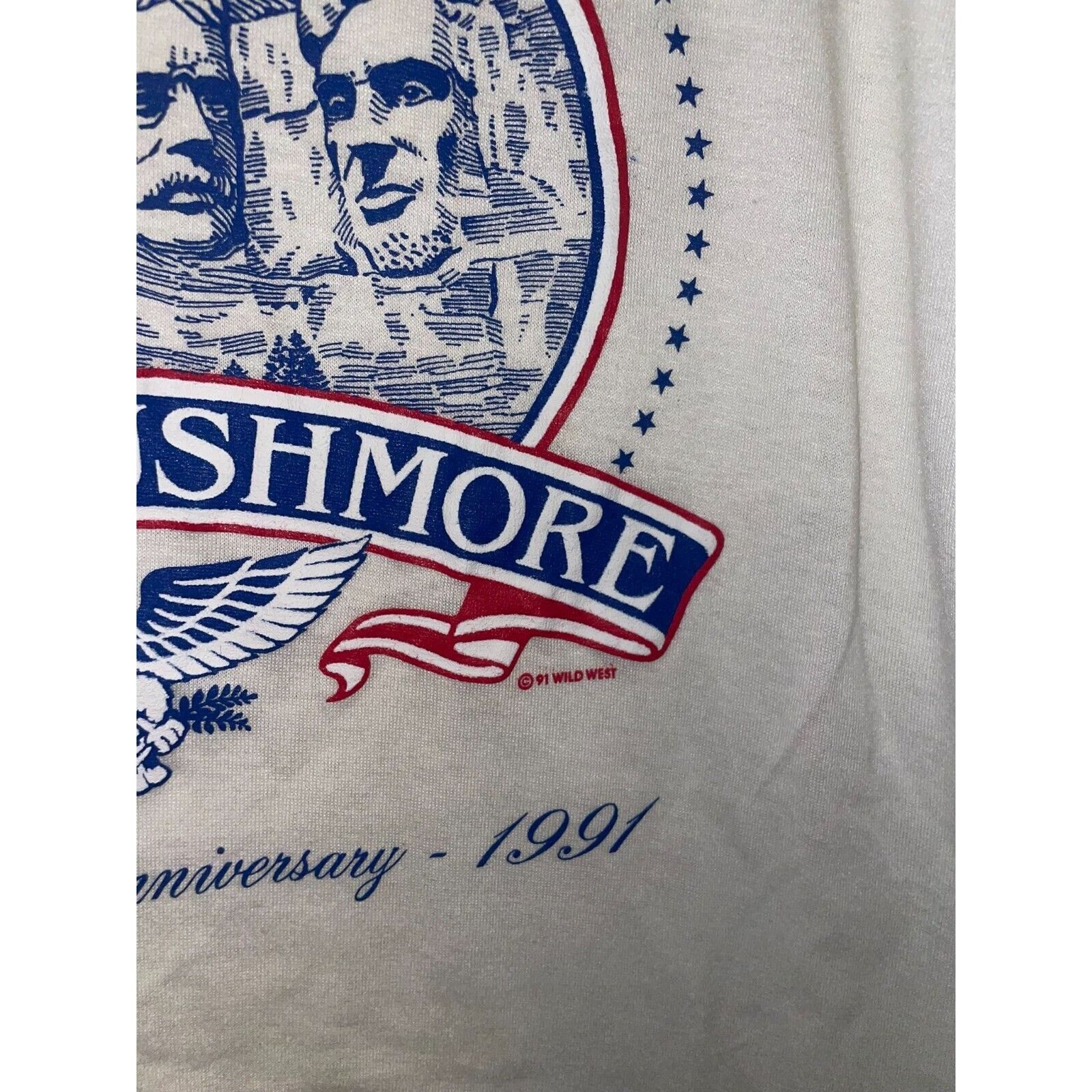Jerzees × Vintage 1991 Vintage Mount Rushmore Golden Anniversary Graphic Shirt Size US L / EU 52-54 / 3 - 7 Thumbnail