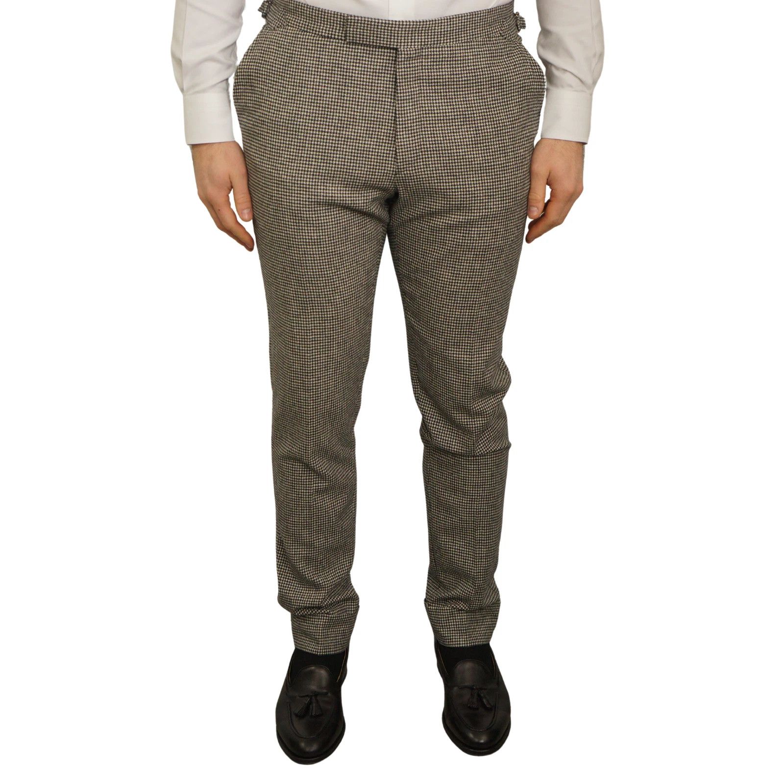 Suitsupply Men Suitsupply Suit Havana Grey Checked Wool & Cashmere US40 Size 40R - 7 Thumbnail