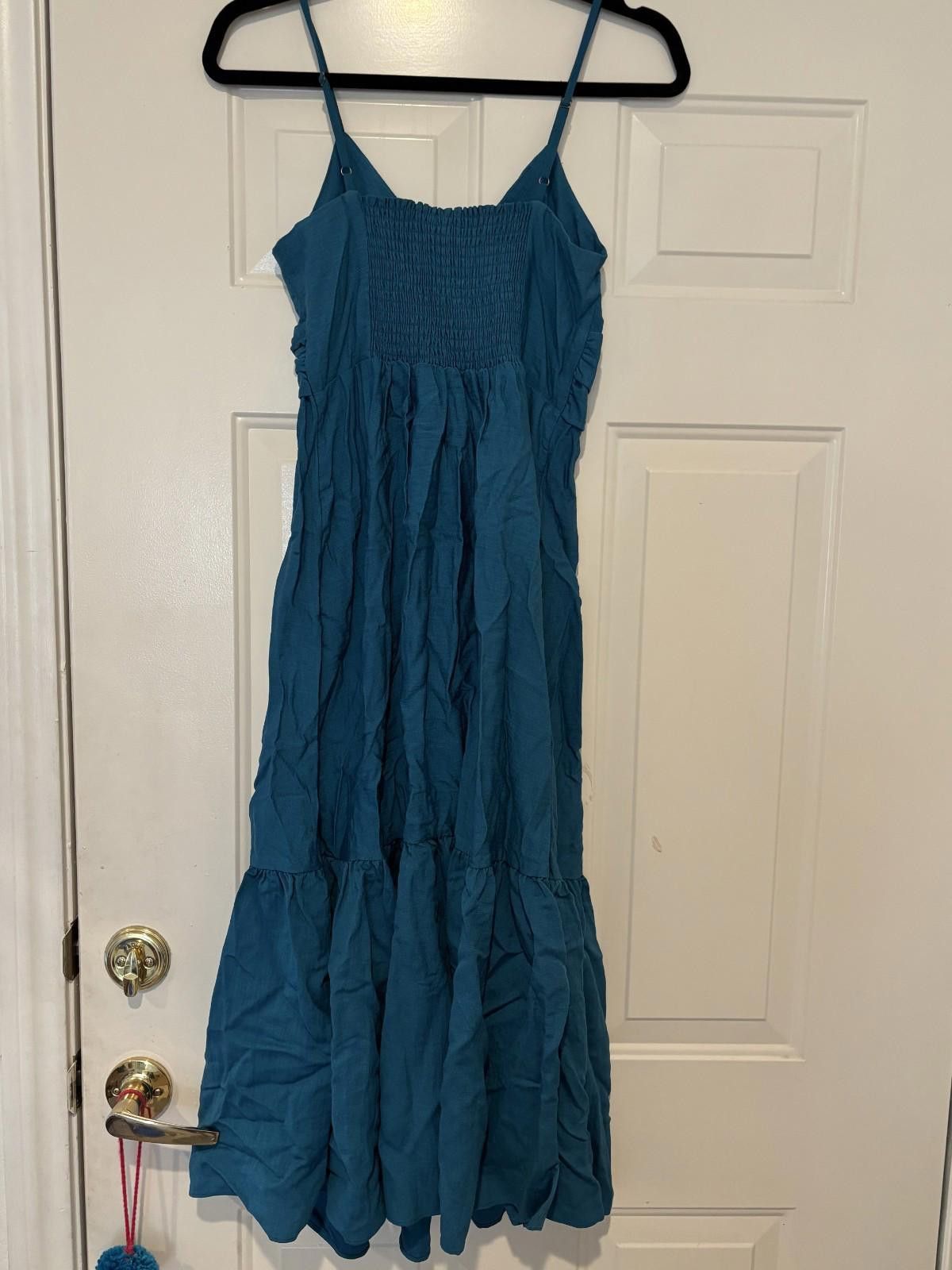 Banana Republic Womens sz 4 teal blue Banana Republic sun dress #618 new Size S / US 4 / IT 40 - 3 Thumbnail