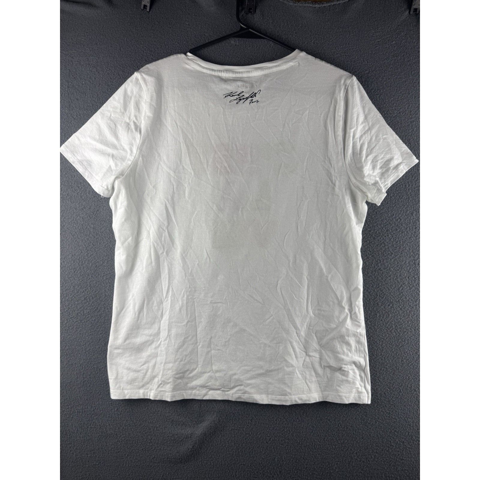 Karl Lagerfeld Karl Lagerfeld Paris C'est La Vie Embroidered Shirt White L Size L / US 10 / IT 46 - 8 Thumbnail