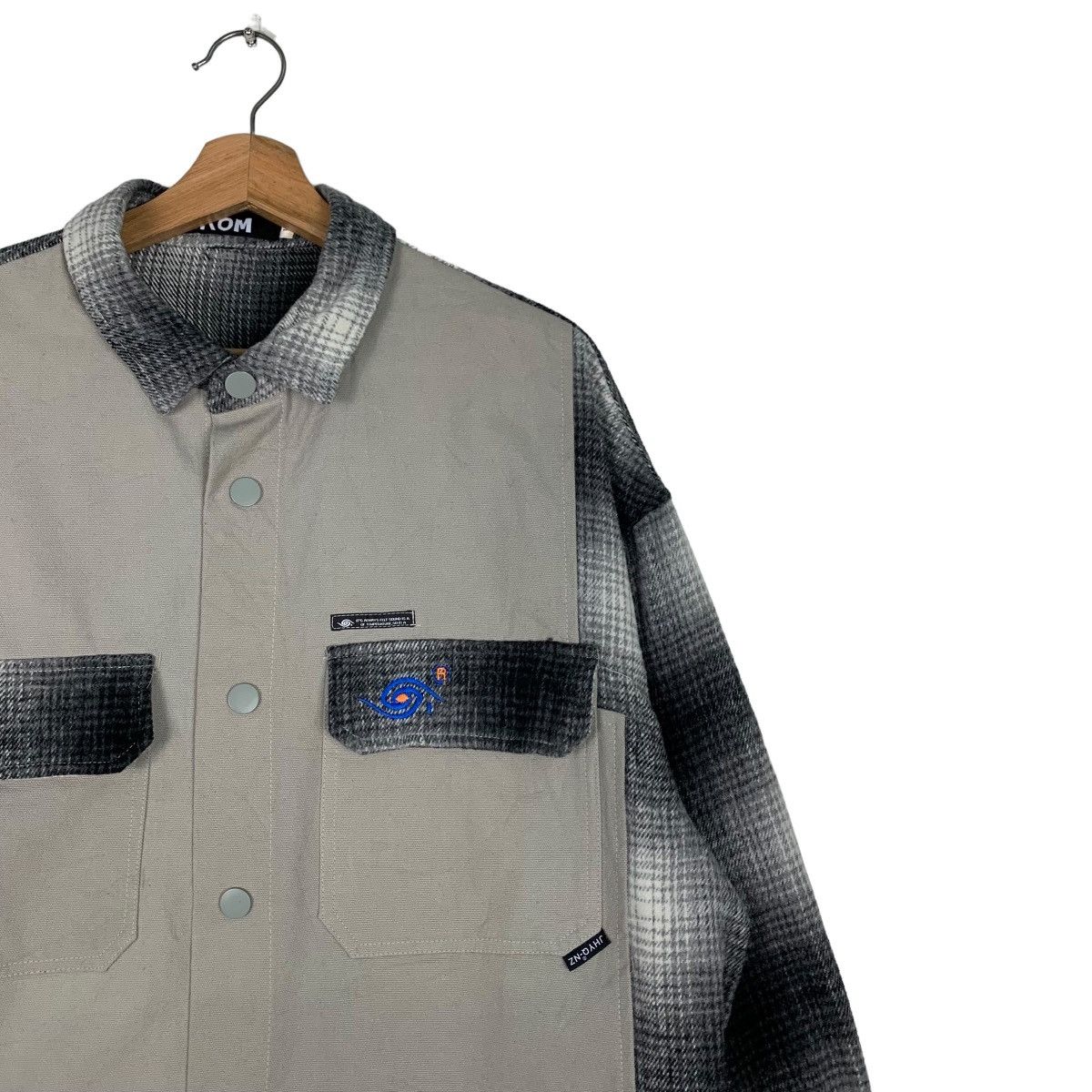 Japanese Brand .KOM Aestheticview Fashion Snap Button Jacket #0328-C15 Size US L / EU 52-54 / 3 - 9 Thumbnail