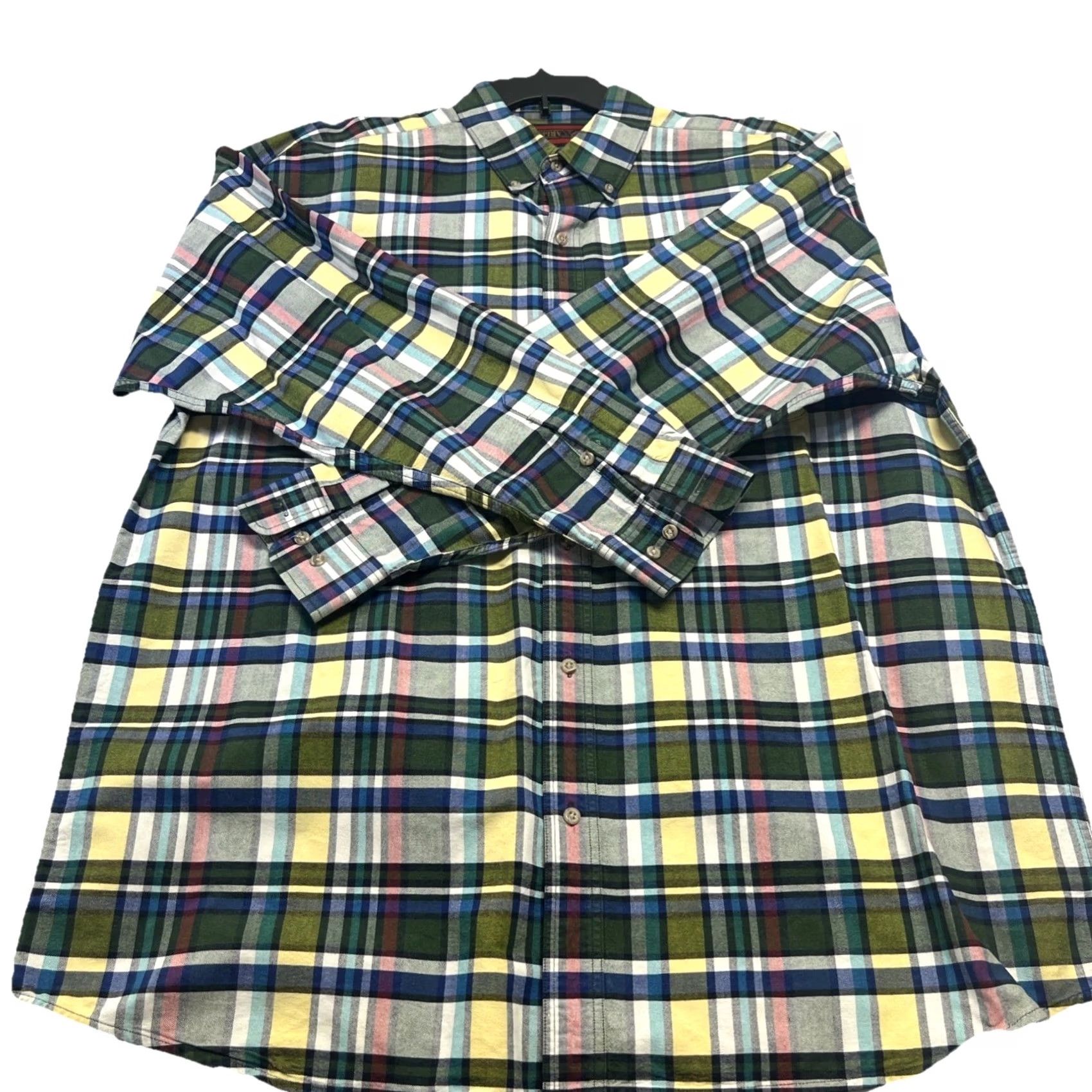 Wrangler Wrangler Button-Down Shirt XXL Multicolor Plaid Long Sleeve Men’s Cotton Woven Casual Cowboy 2XL Shirt Size US XXL / EU 58 / 5 - 3 Thumbnail