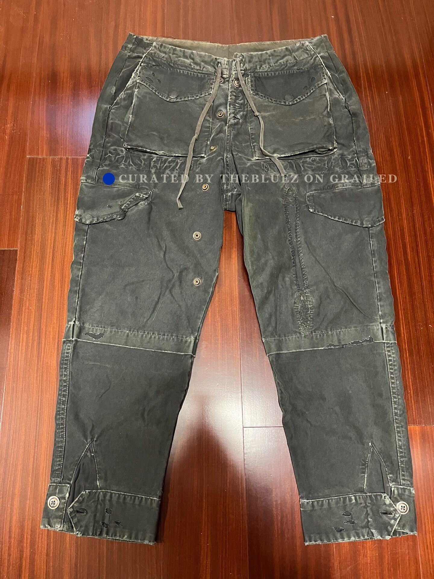 Greg Lauren Greg Lauren 17SS Vintage Military Cropped Pants Size US 26 / EU 42 - 1 Thumbnail