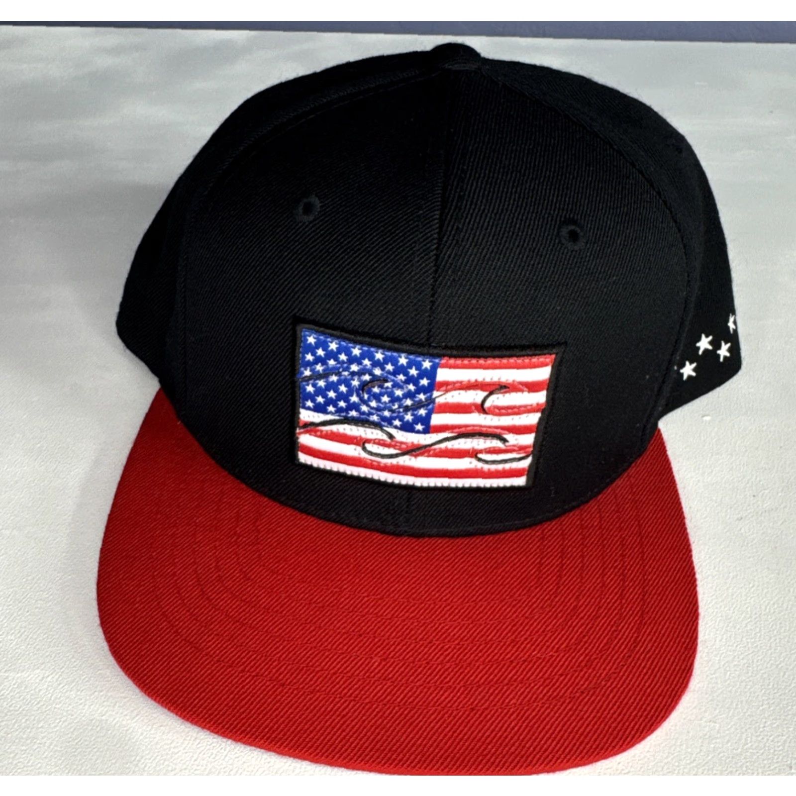 Billabong Billabong surfing USA American Flag Logo SnapBack Hat Adjustable One Size Multicolor Mens Size ONE SIZE - 2 Thumbnail
