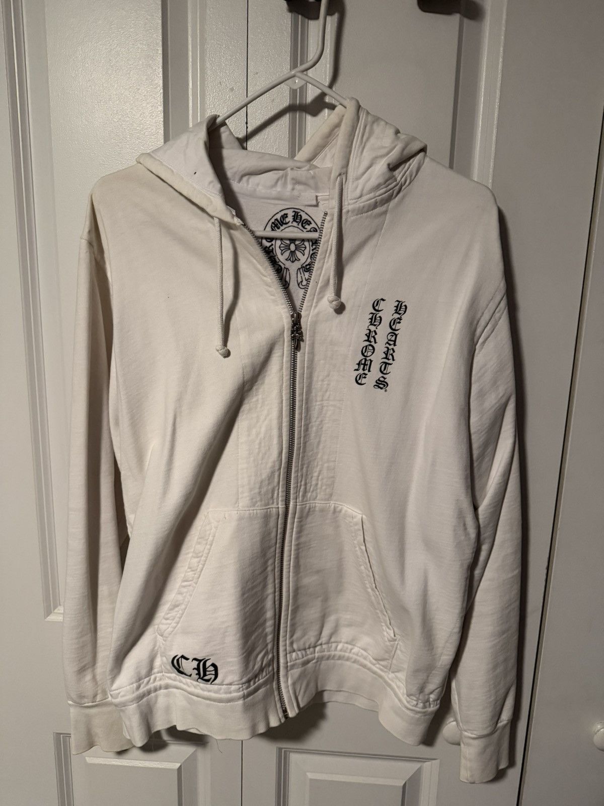 Chrome Hearts Rare 2000s Cross Logo Zip Up Made in Hollywood