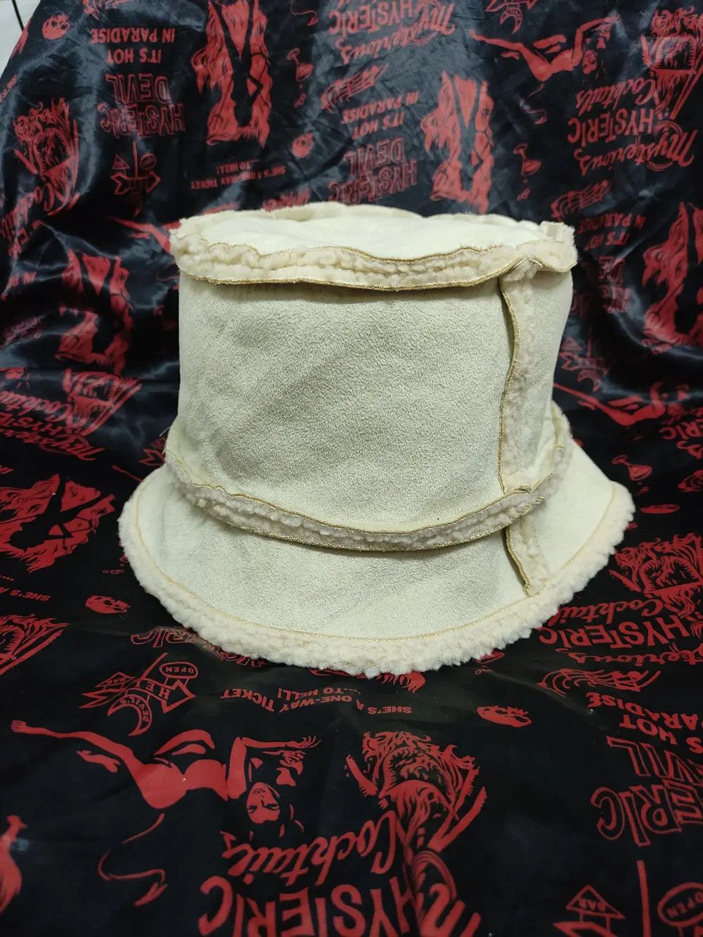 Japanese Brand × Vintage VINTAGE it's SHEARLING SHERPA BUCKET HAT Size ONE SIZE - 6 Thumbnail