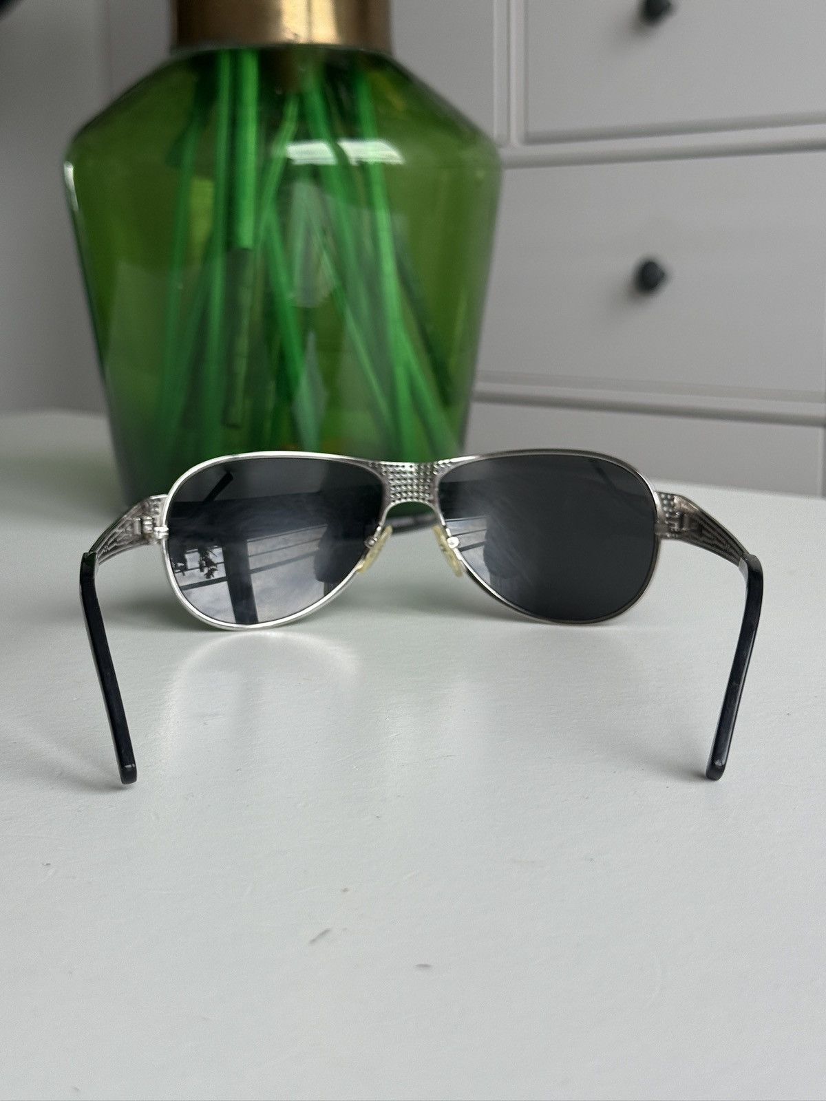 Prada Prada titanium aviator sunglasses designer luxury old money Size ONE SIZE - 6 Thumbnail