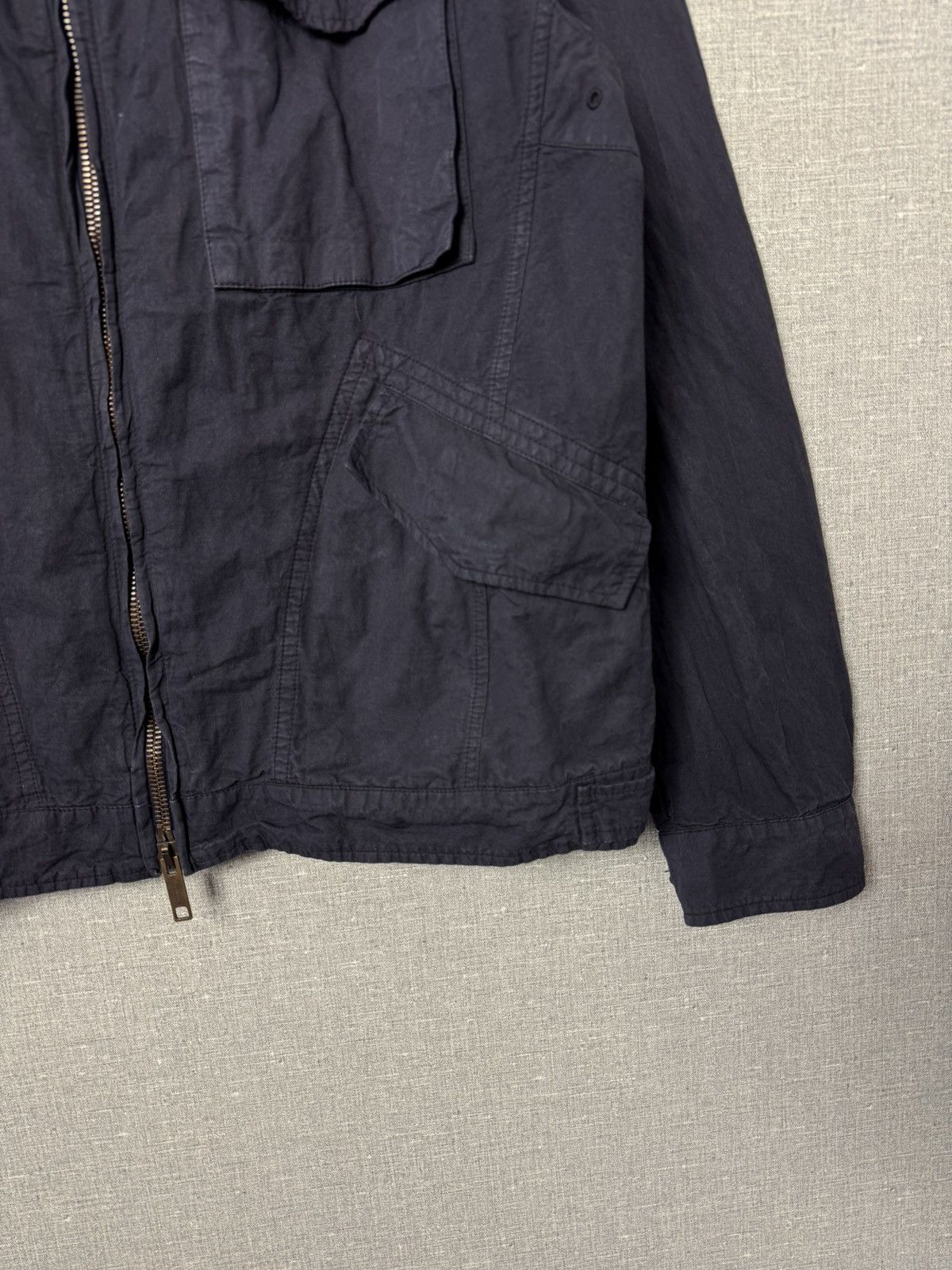 Burberry Burberry London Navy Cotton & Metal Utility Jacket Size L Size US L / EU 52-54 / 3 - 6 Thumbnail