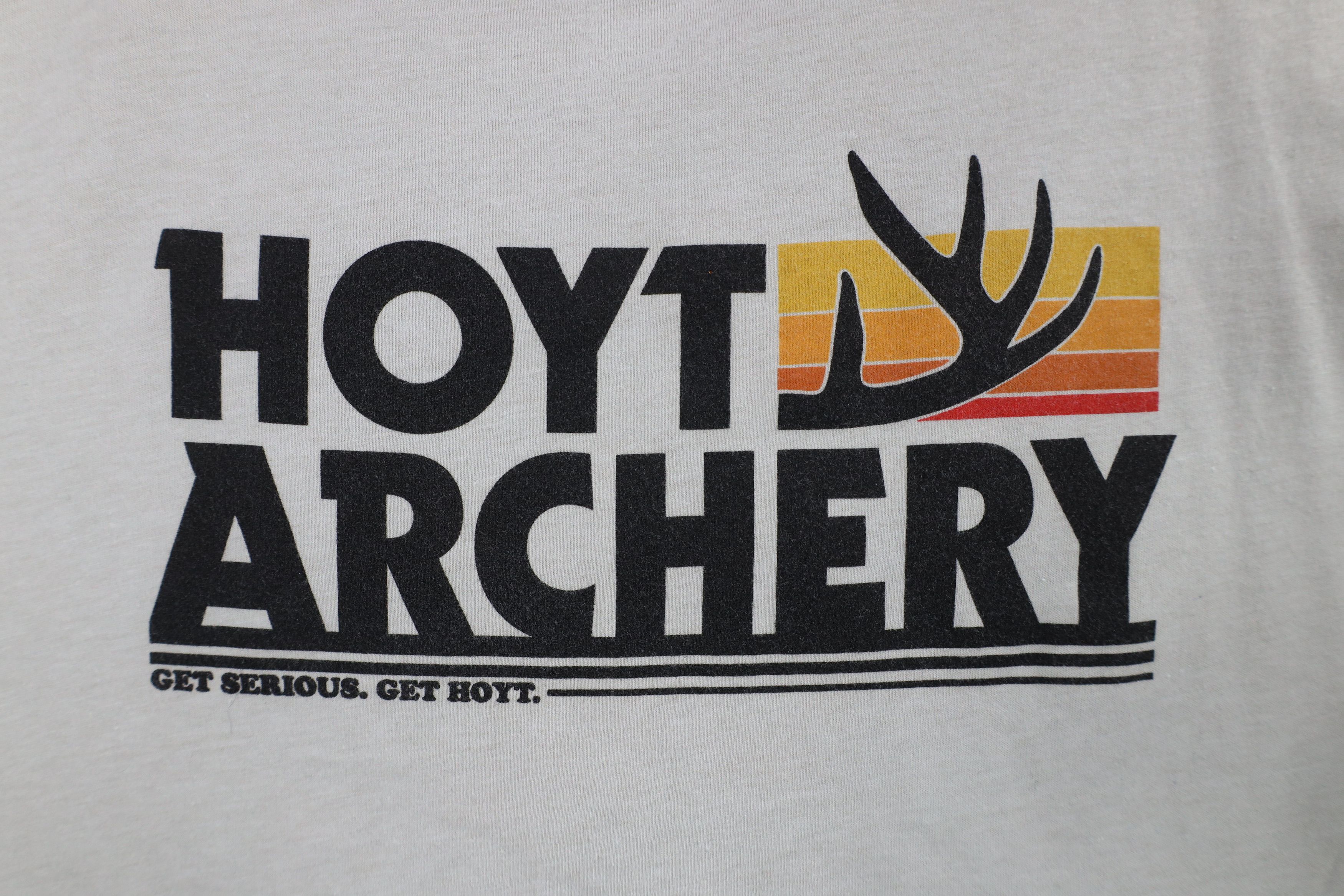Vintage Hoyt Archery Spell Out Hunting Short Sleeve T-Shirt Gray Size US M / EU 48-50 / 2 - 5 Thumbnail