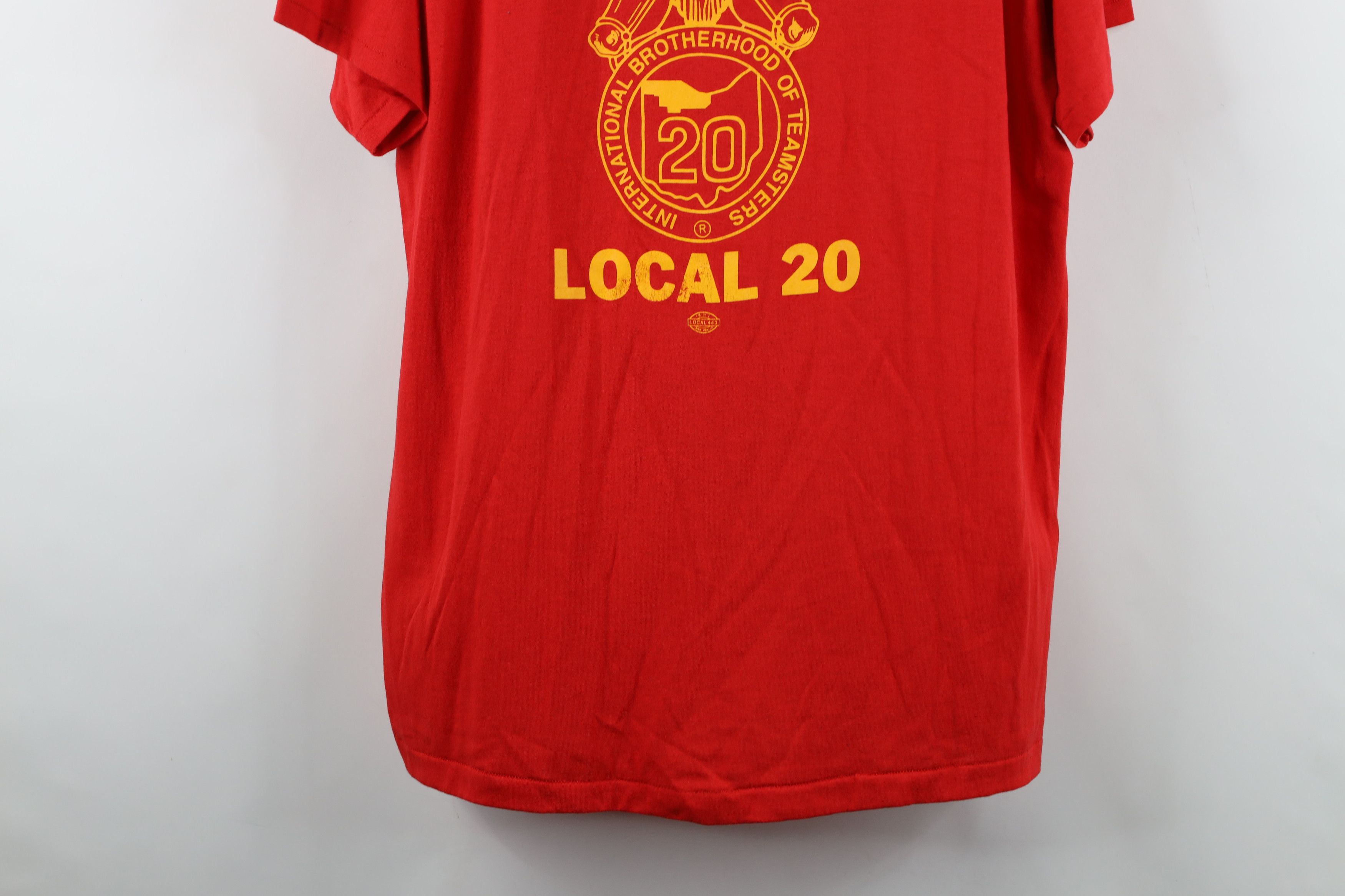 Vintage Vintage 70s Teamsters Local 20 Short Sleeve T-Shirt USA Size US XXL / EU 58 / 5 - 3 Thumbnail
