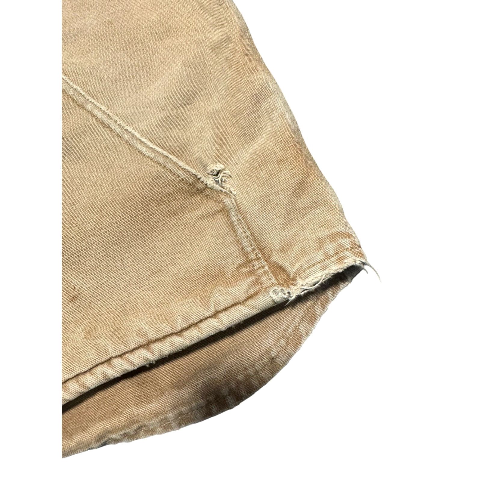 Carhartt VINTAGE Carhartt Vest Mens L Tall Camel Tan Zip Sherpa V26CML Canvas Distressed Canvas Distressed Size US M / EU 48-50 / 2 - 5 Thumbnail