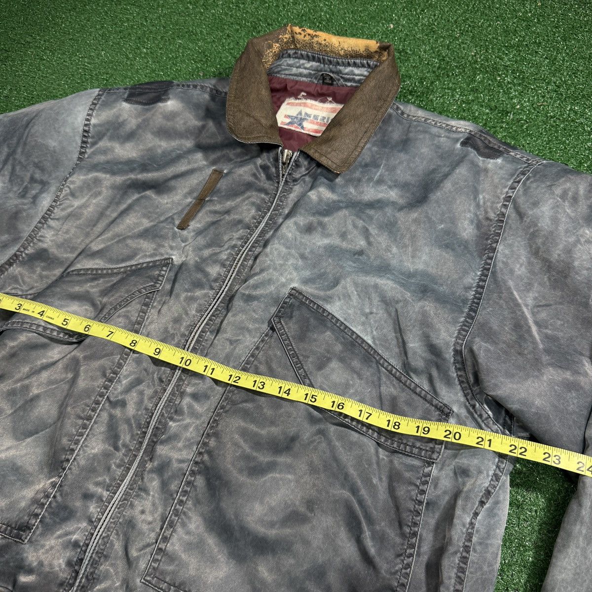 J. America Vintage 80s Bomber Flight Jacket Joltin Josie 1988 Korea L Size US L / EU 52-54 / 3 - 11 Thumbnail