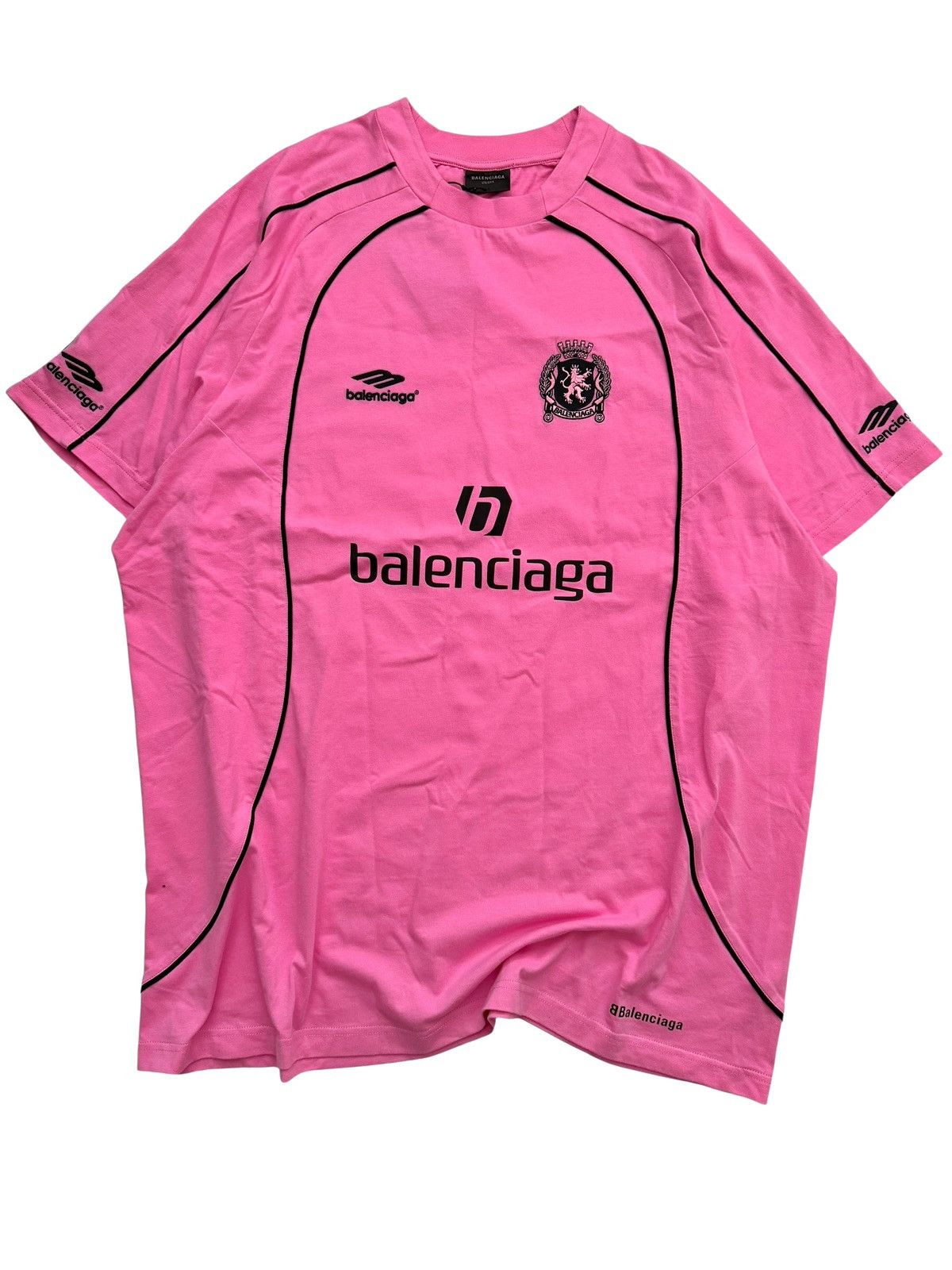 Balenciaga Oversized Soccer Logo Paris City Jersey Size US L / EU 52-54 / 3 - 2 Thumbnail
