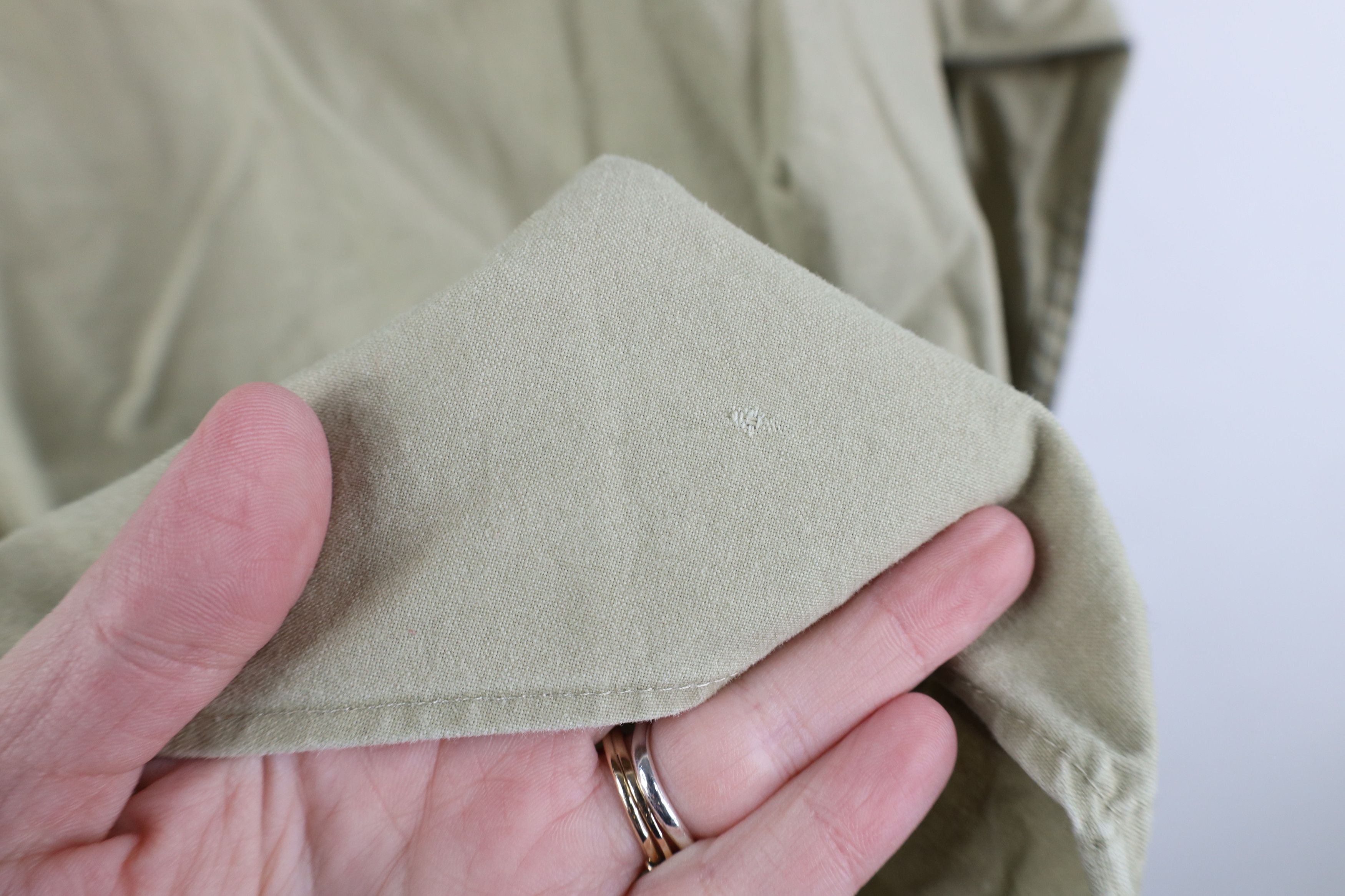 L.L. Bean Vintage 90s LL Bean Safari Bush Button Shirt Beige Cotton Size US XL / EU 56 / 4 - 8 Thumbnail