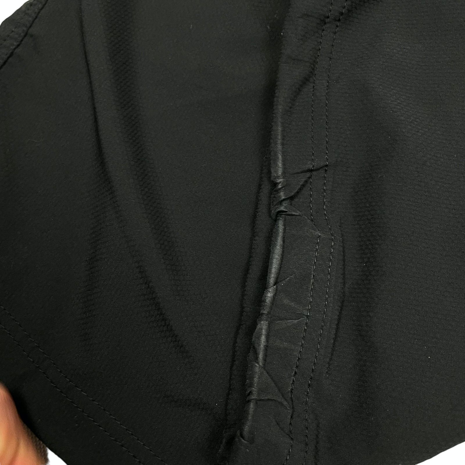 Nike × Vintage Nike Dri Fit Womens Black Lined Flared Wide Leg Sweatpants 8 Size 30" / US 8 / IT 44 - 4 Thumbnail