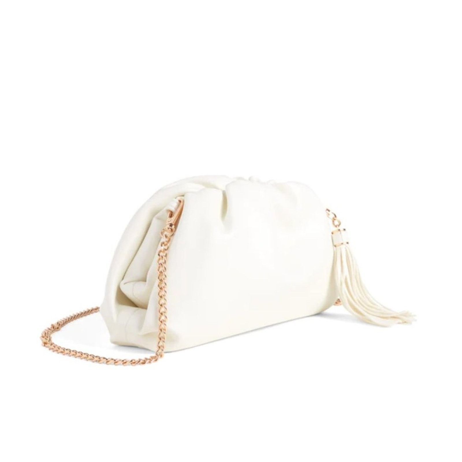 Other Understated Leather Ivory Crescent Clutch NWT $100 MSRP Size ONE SIZE - 2 Thumbnail