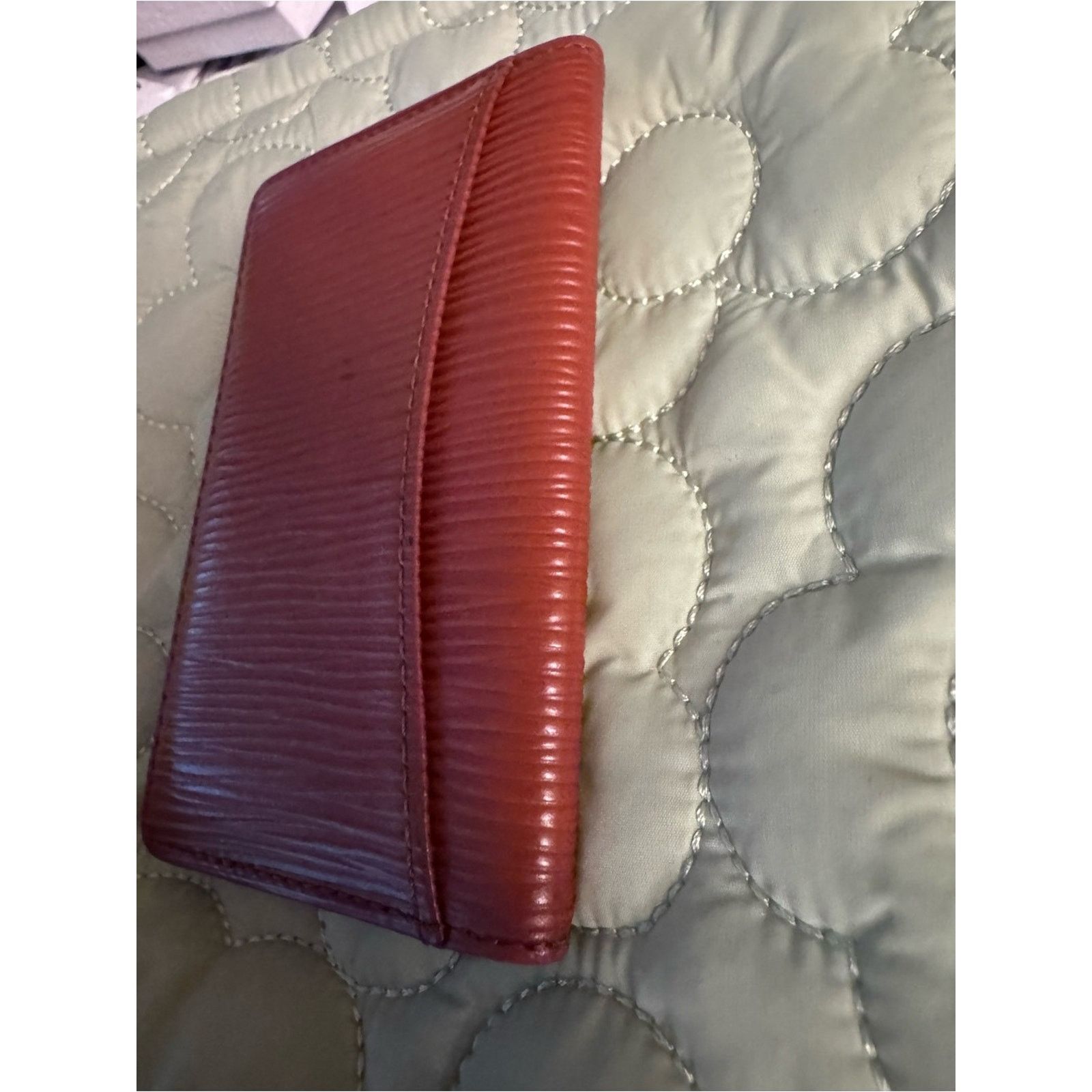 Louis Vuitton Louis Vuitton Epi Leather Pocket Card Holder Camel Brown Size ONE SIZE - 4 Thumbnail