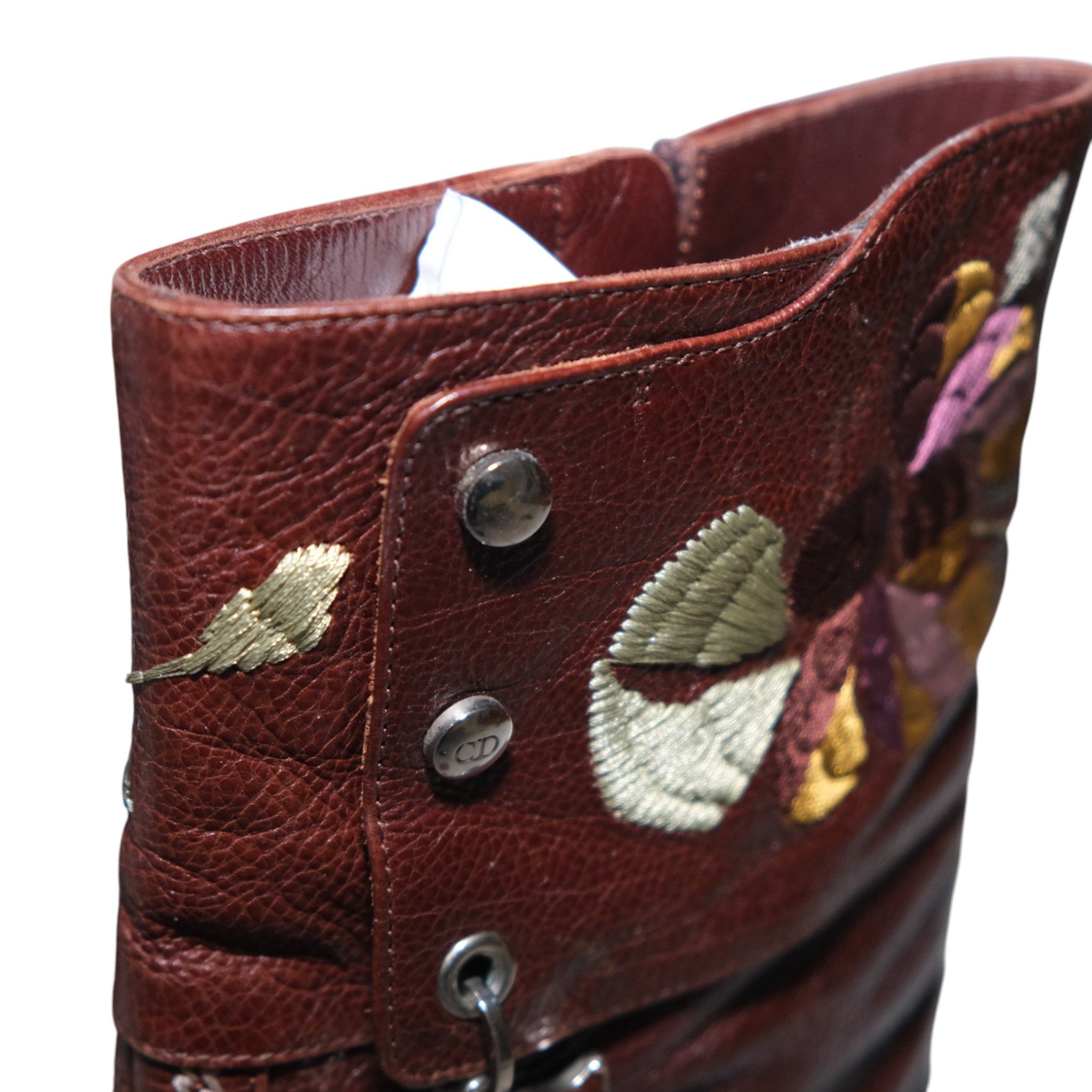 Dior Embroidered Stiletto Boots Size US 9 / IT 39 - 14 Thumbnail