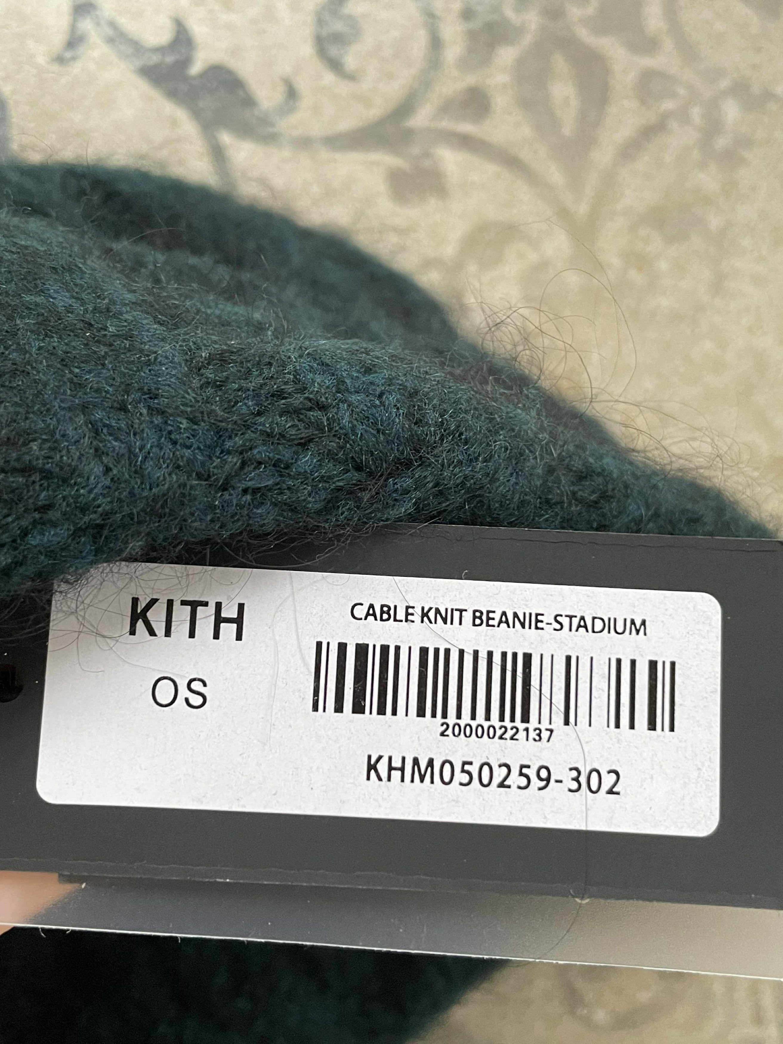 Kith Kith Kin Cable Knit Beanie Mohair Wool Stadium Rare Size ONE SIZE - 6 Thumbnail