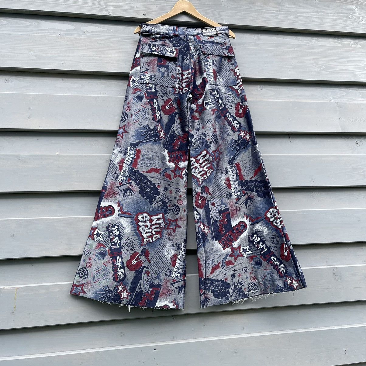 Affliction × JNCO × Vintage Y2K Wide Leg Graffiti Denim baggy skate vintage hip hop rap Size US 30 / EU 46 - 7 Thumbnail