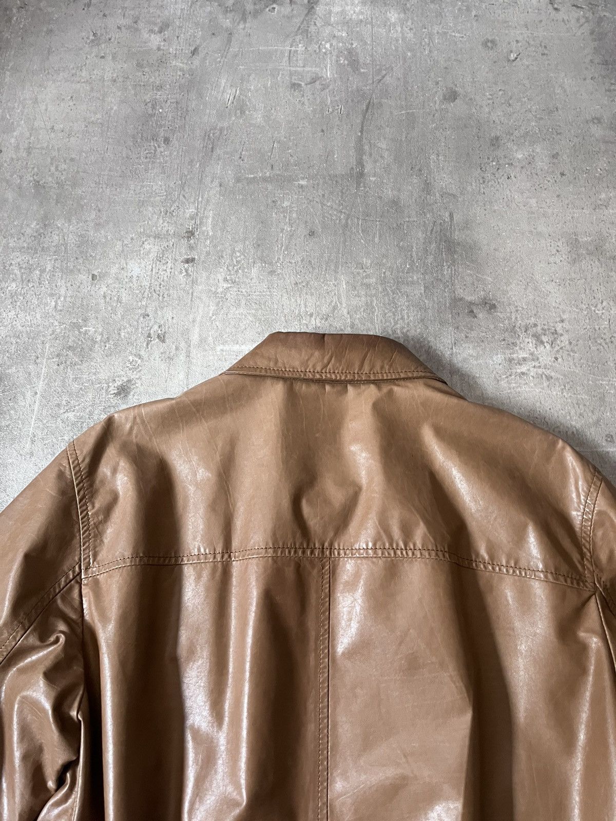 Prada Prada S/S 2006 brown soft lamb leather bomber jacket Size US L / EU 52-54 / 3 - 12 Thumbnail
