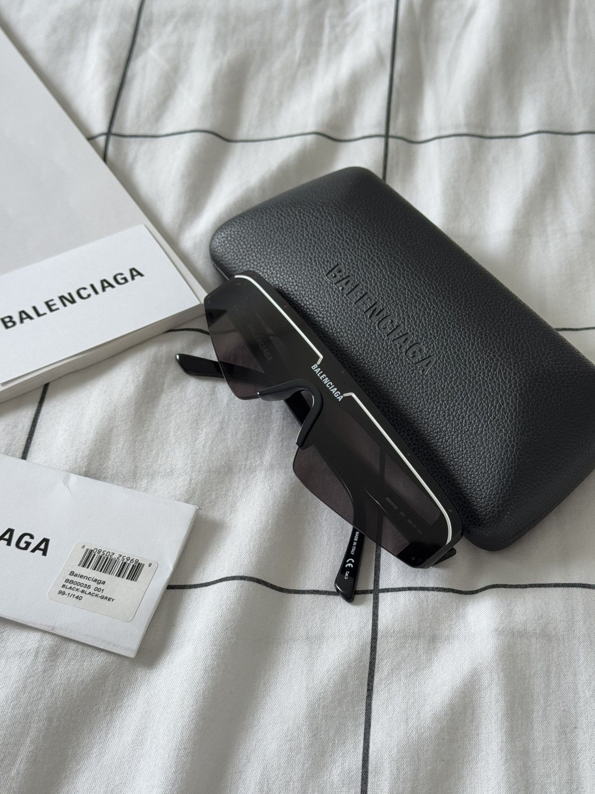 Balenciaga Balenciaga Skiny Ski Sunglasses BB0003S-001 Size ONE SIZE - 14 Thumbnail
