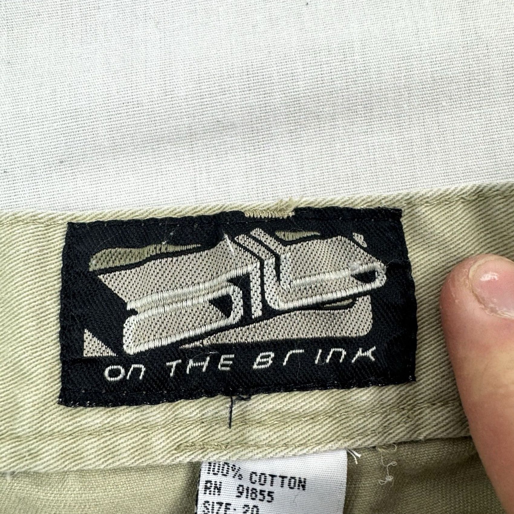 Vintage VINTAGE OTB Carpenter Shorts Womens 28 Khaki Beige Baggy Hipster Y2K Punk 90s Casual Mens Womens Boys Girls Size 28" / US 6 / IT 42 - 5 Thumbnail
