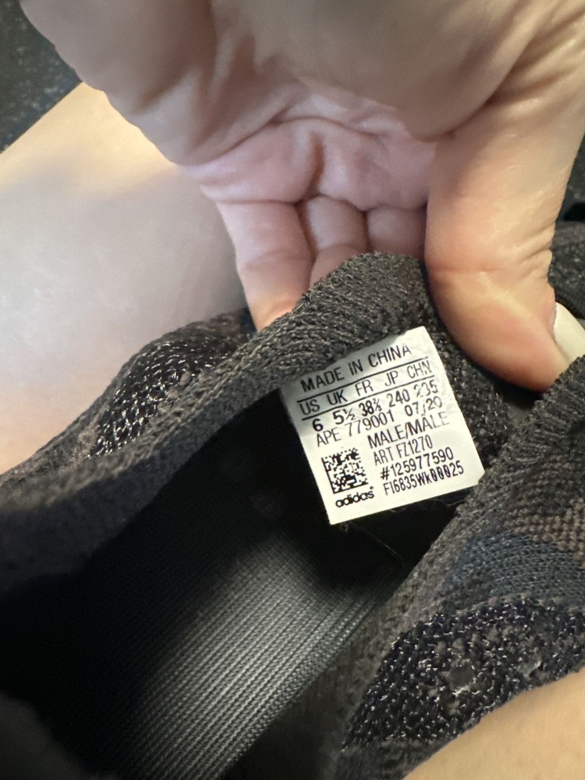 Adidas × Yeezy Yeezy Boost 380 onyx authentic worn once. Practically new! Size US 6 / EU 39 - 4 Thumbnail