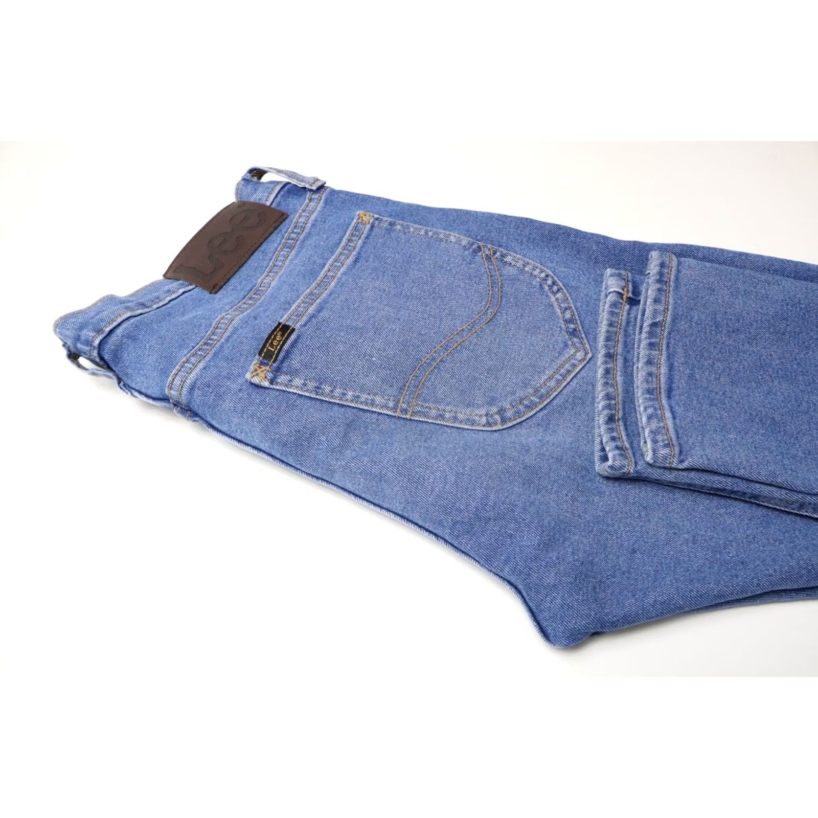 Lee Lee Luke Jeans Men's W30/L30 Fade Effect Whiskers Zip Fly Stretch Blue Slim Size US 30 / EU 46 - 5 Thumbnail