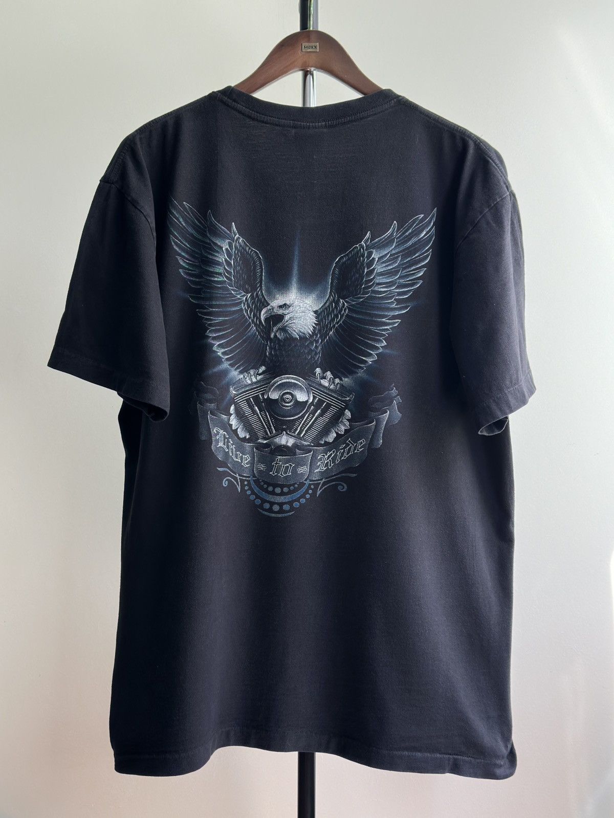 Vintage Vintage 90s Wild Ride Free Bikes Eagle Graphic Tee Size US XL / EU 56 / 4 - 2 Thumbnail