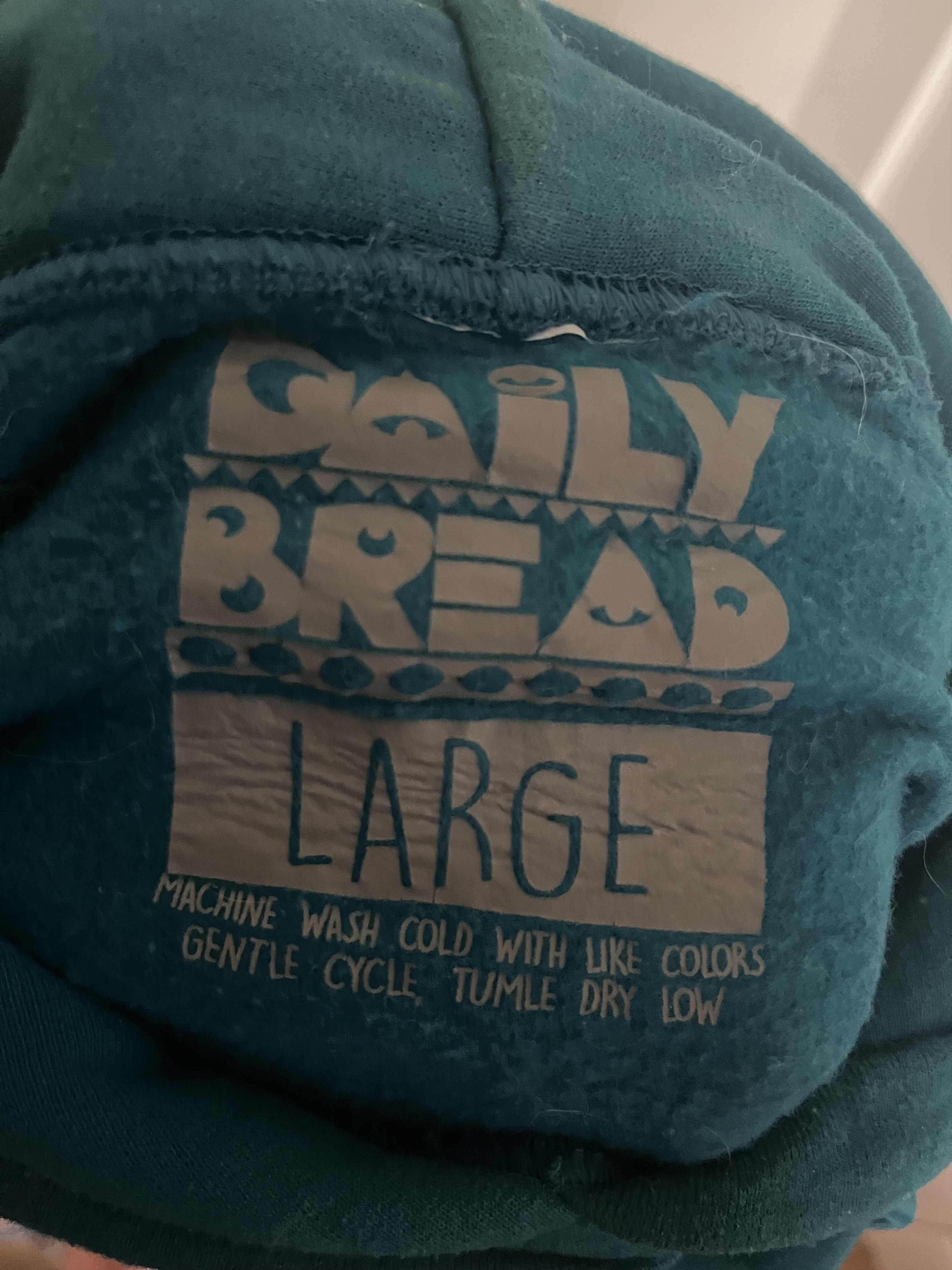 Daily Bread Daily Bread - George Lange - Aaliyah, Teal Hoodie Size US L / EU 52-54 / 3 - 4 Thumbnail