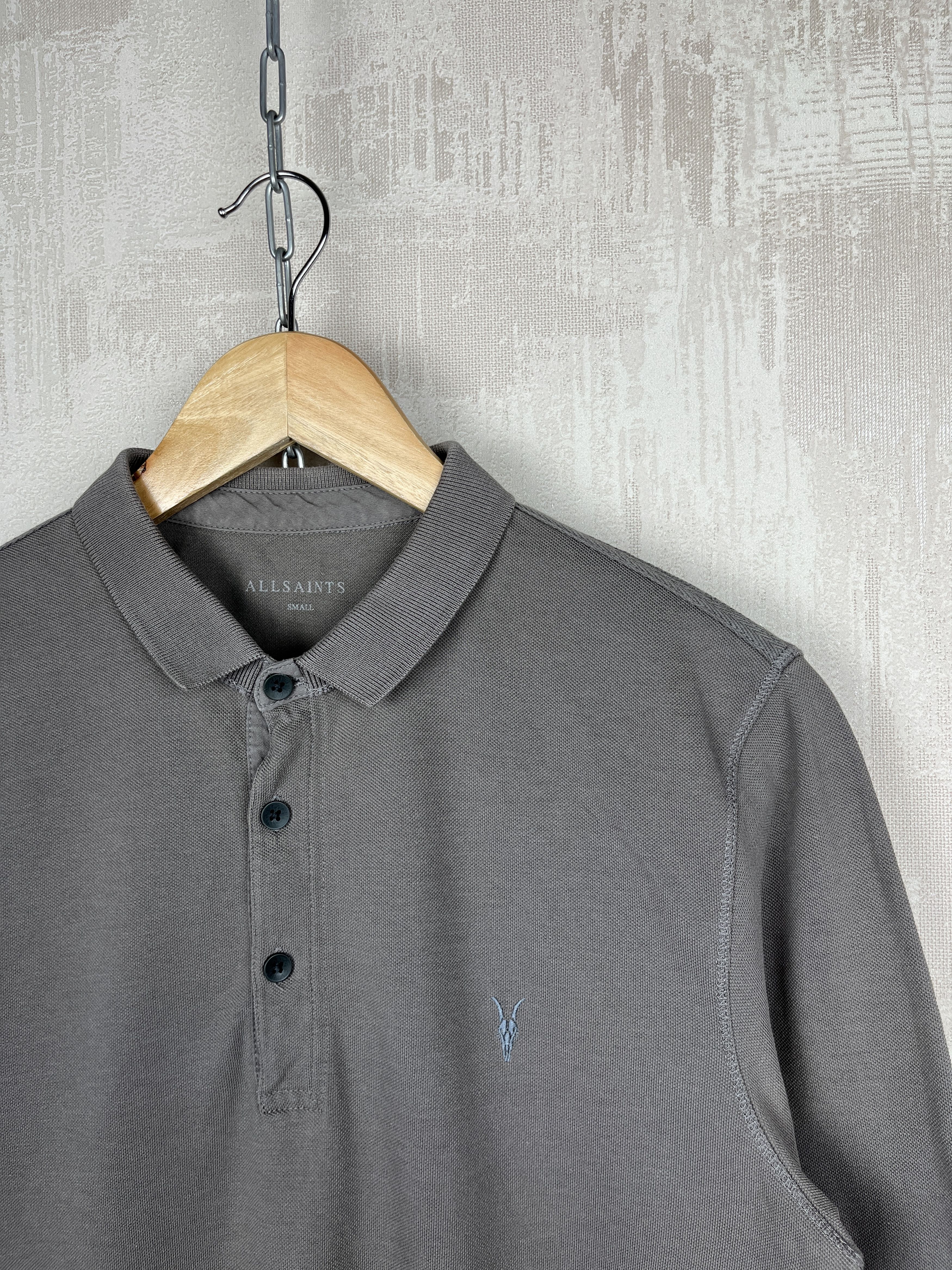 Allsaints AllSaints Reform Long Sleeve Polo T-shirt Pullover Size US S / EU 44-46 / 1 - 1 Thumbnail